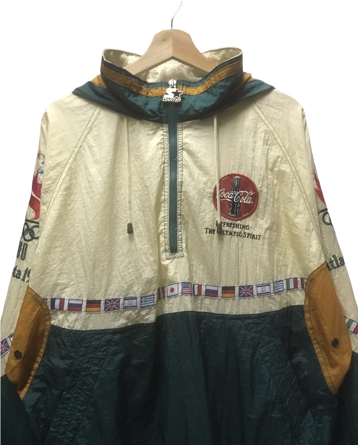 Starter Olympic Atlanta 1996 By Starter Half Zip Size US XL / EU 56 / 4 - 3 Thumbnail