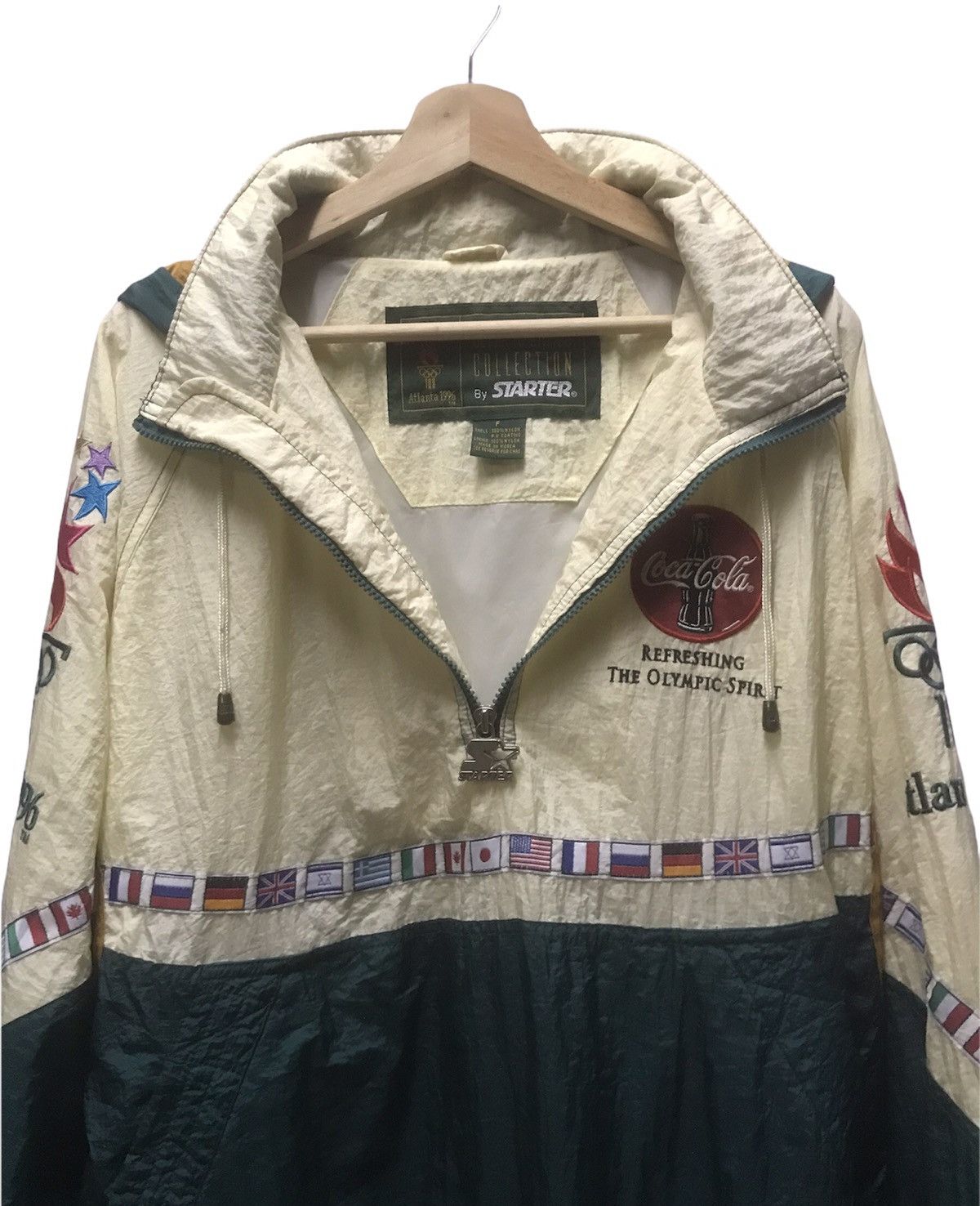 Starter Olympic Atlanta 1996 By Starter Half Zip Size US XL / EU 56 / 4 - 12 Thumbnail