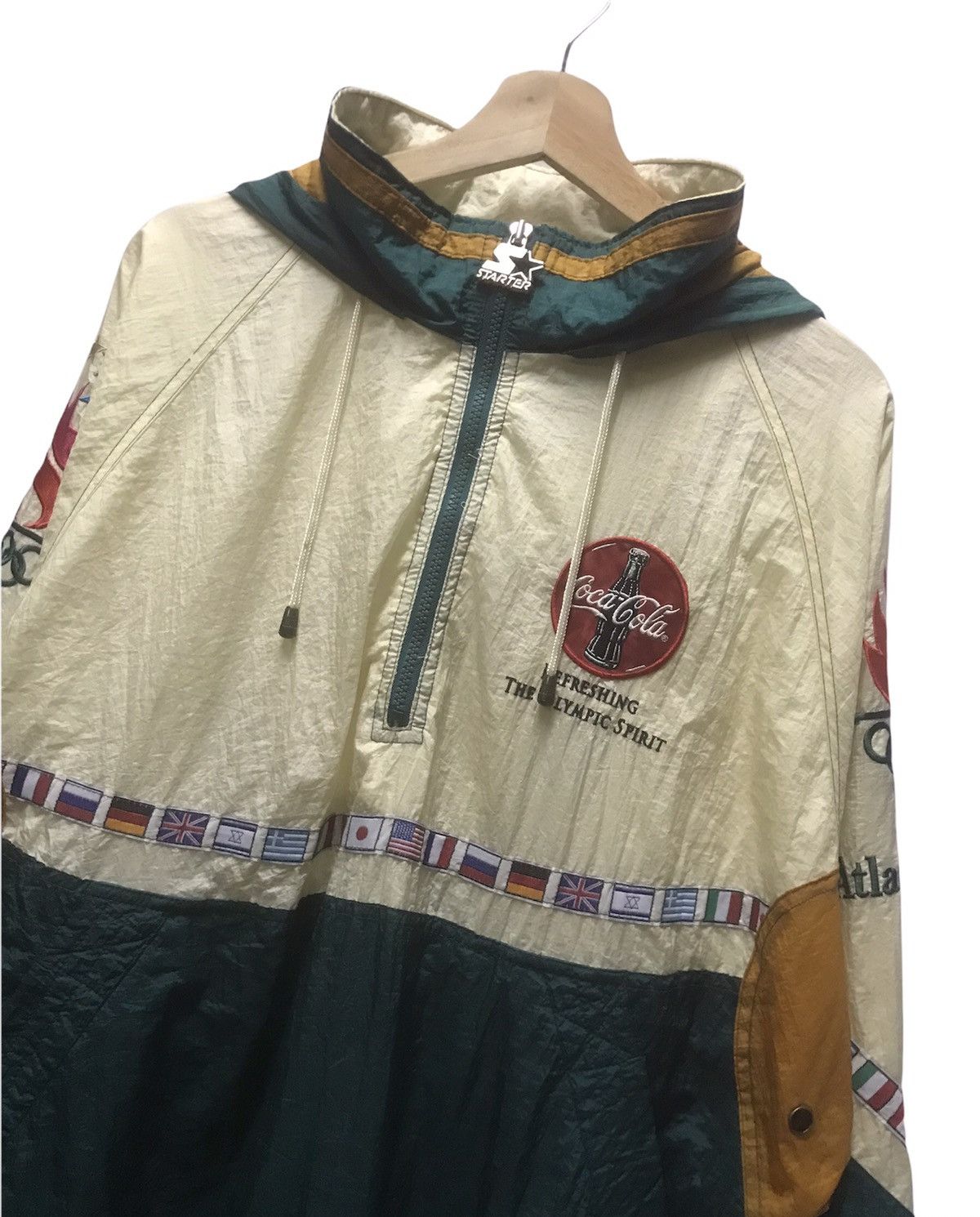 Starter Olympic Atlanta 1996 By Starter Half Zip Size US XL / EU 56 / 4 - 4 Thumbnail