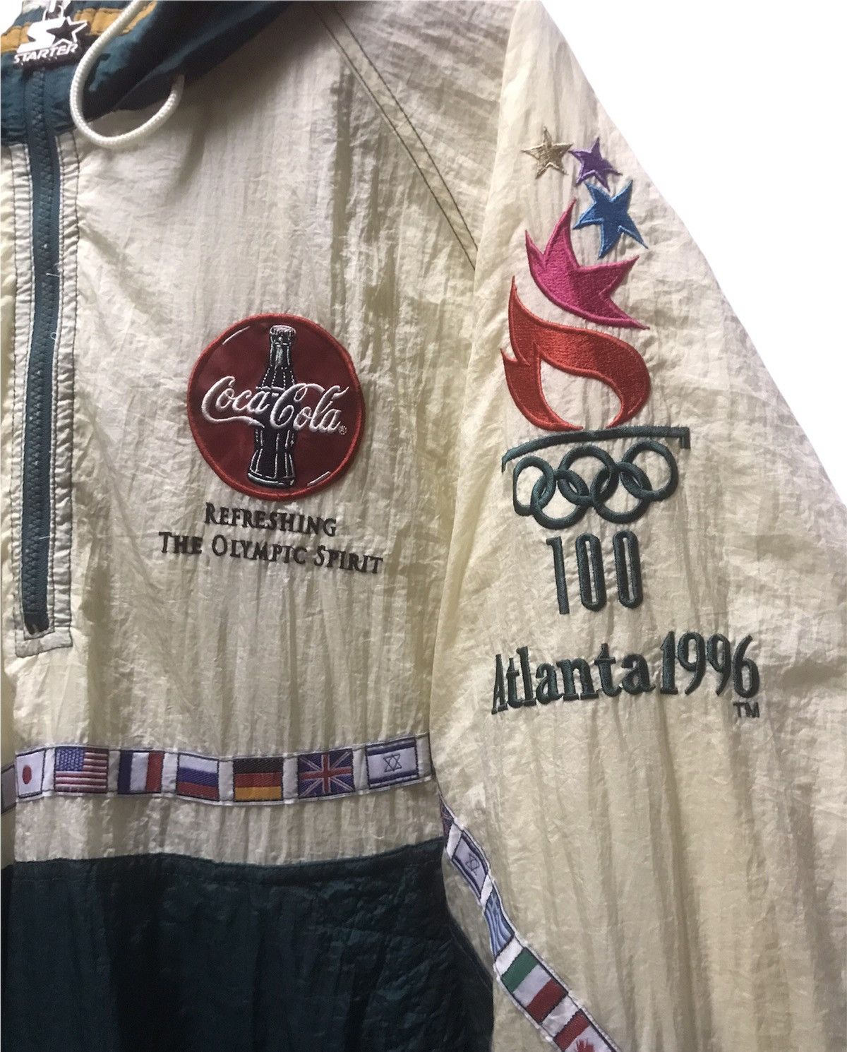 Starter Olympic Atlanta 1996 By Starter Half Zip Size US XL / EU 56 / 4 - 13 Thumbnail