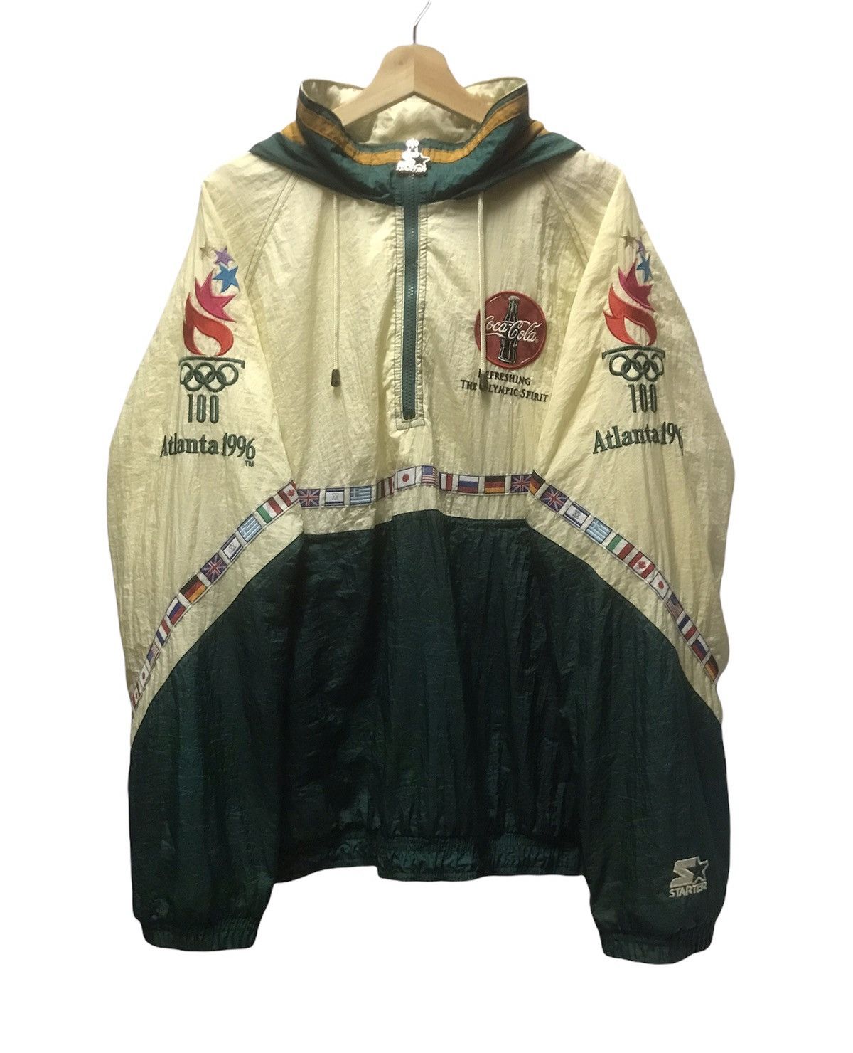 Starter Olympic Atlanta 1996 By Starter Half Zip Size US XL / EU 56 / 4 - 1 Thumbnail