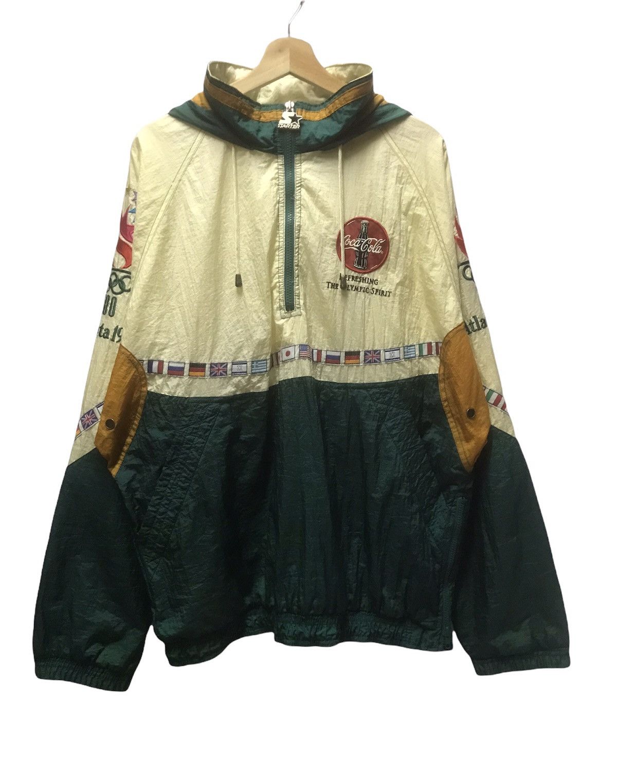 Starter Olympic Atlanta 1996 By Starter Half Zip Size US XL / EU 56 / 4 - 2 Thumbnail