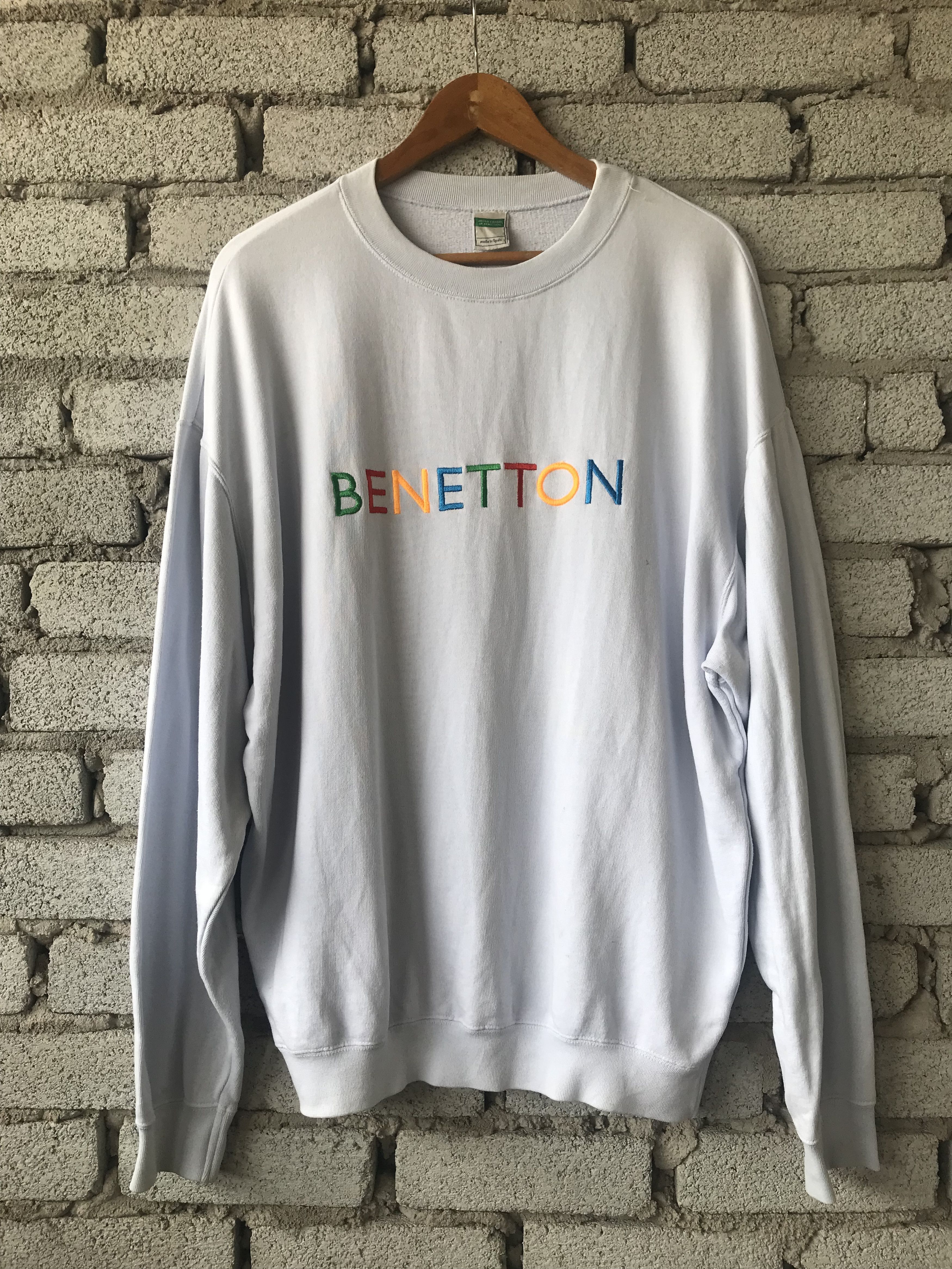 Benetton Spellout Logo Sweatshirt