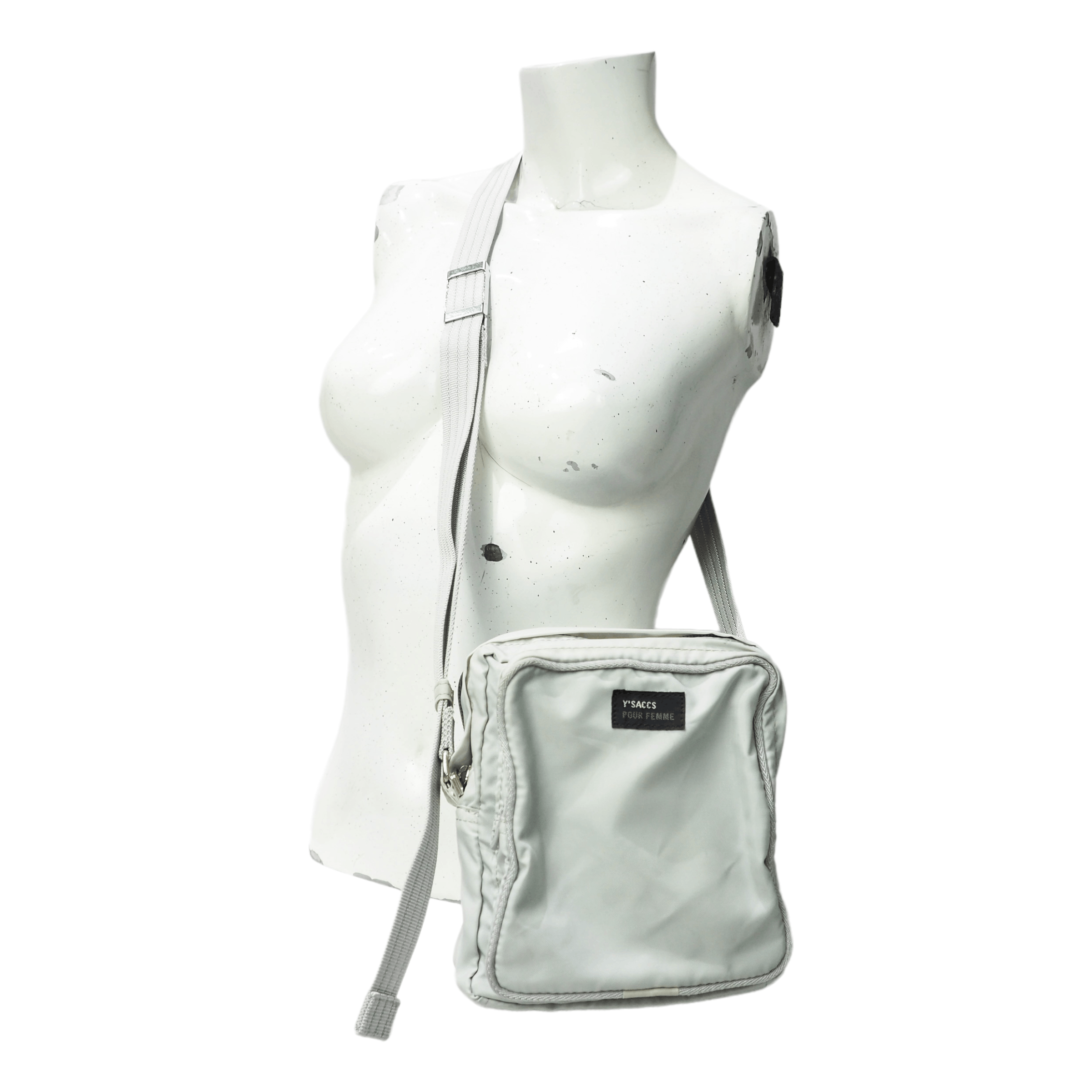 Yohji Yamamoto Multipocket Utility Grey Nylon Bag Size ONE SIZE - 7 Thumbnail