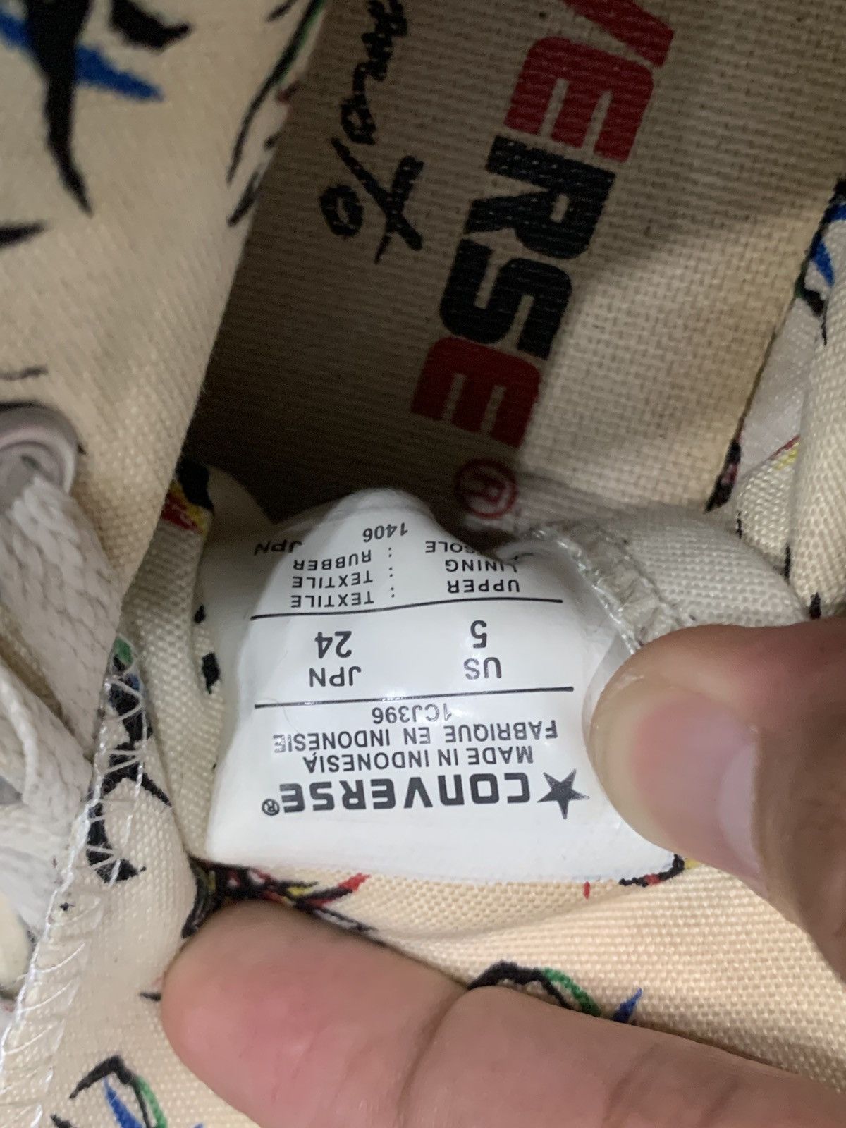Converse CONVERSE X TARO OKAMOTO 2014 LIMITED EDITION HI-TOP SHOES Size US 5 / EU 37 - 9 Thumbnail
