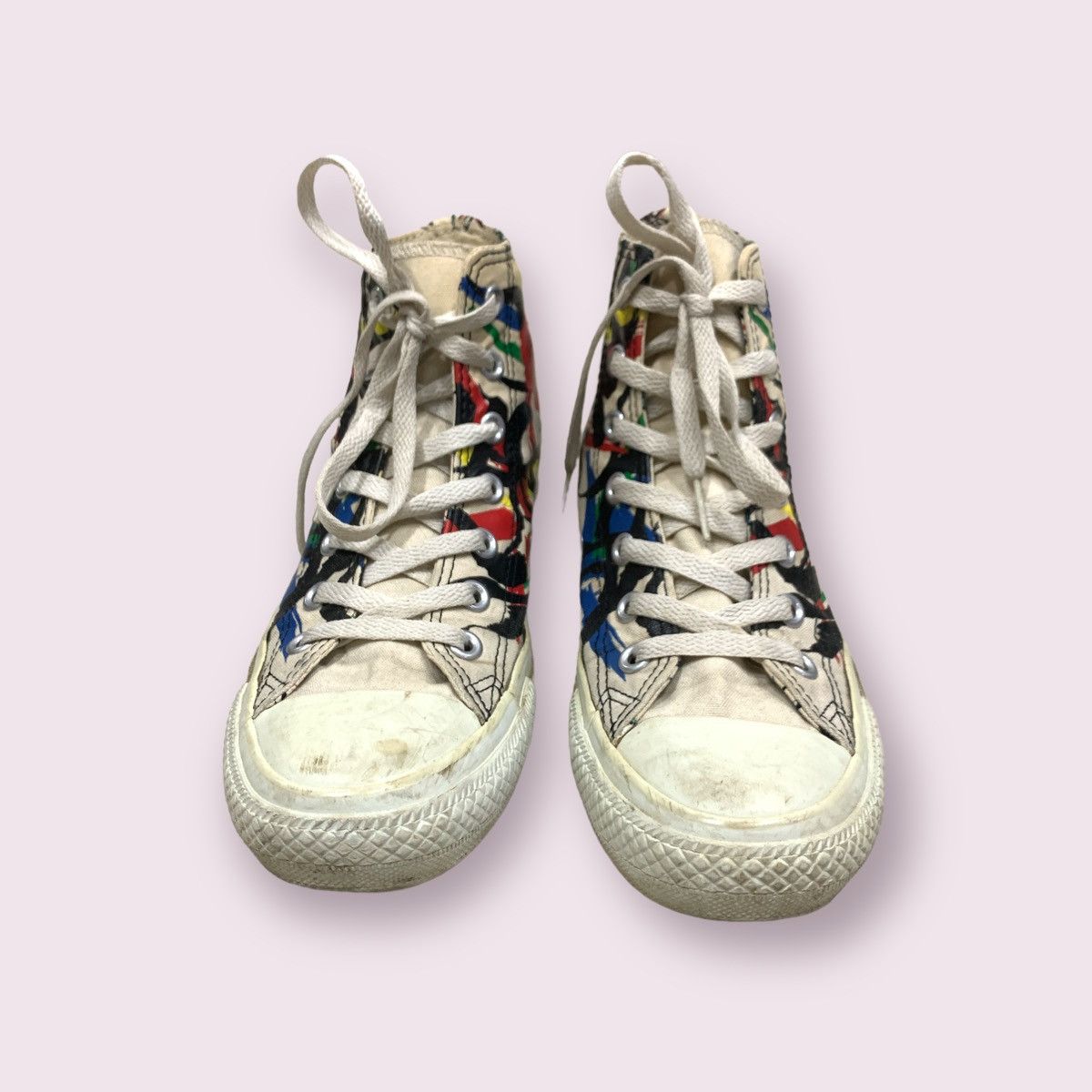Converse CONVERSE X TARO OKAMOTO 2014 LIMITED EDITION HI-TOP SHOES Size US 5 / EU 37 - 2 Thumbnail