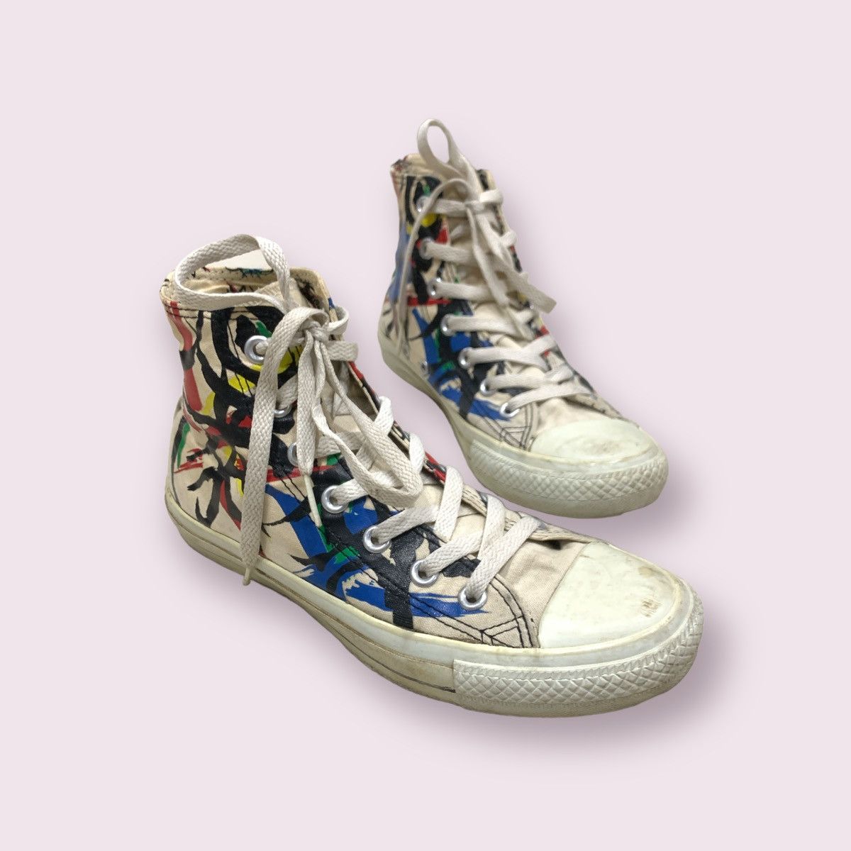 Converse CONVERSE X TARO OKAMOTO 2014 LIMITED EDITION HI-TOP SHOES Size US 5 / EU 37 - 3 Thumbnail