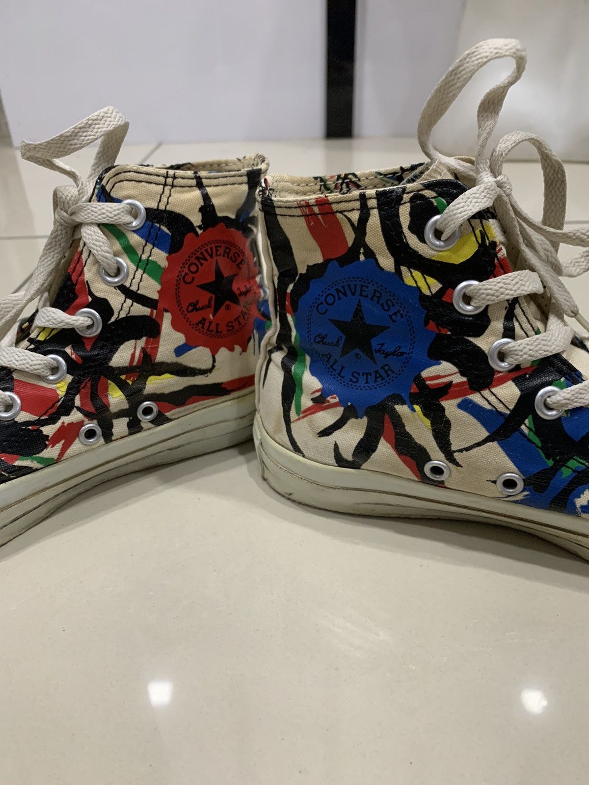 Converse CONVERSE X TARO OKAMOTO 2014 LIMITED EDITION HI-TOP SHOES Size US 5 / EU 37 - 5 Thumbnail