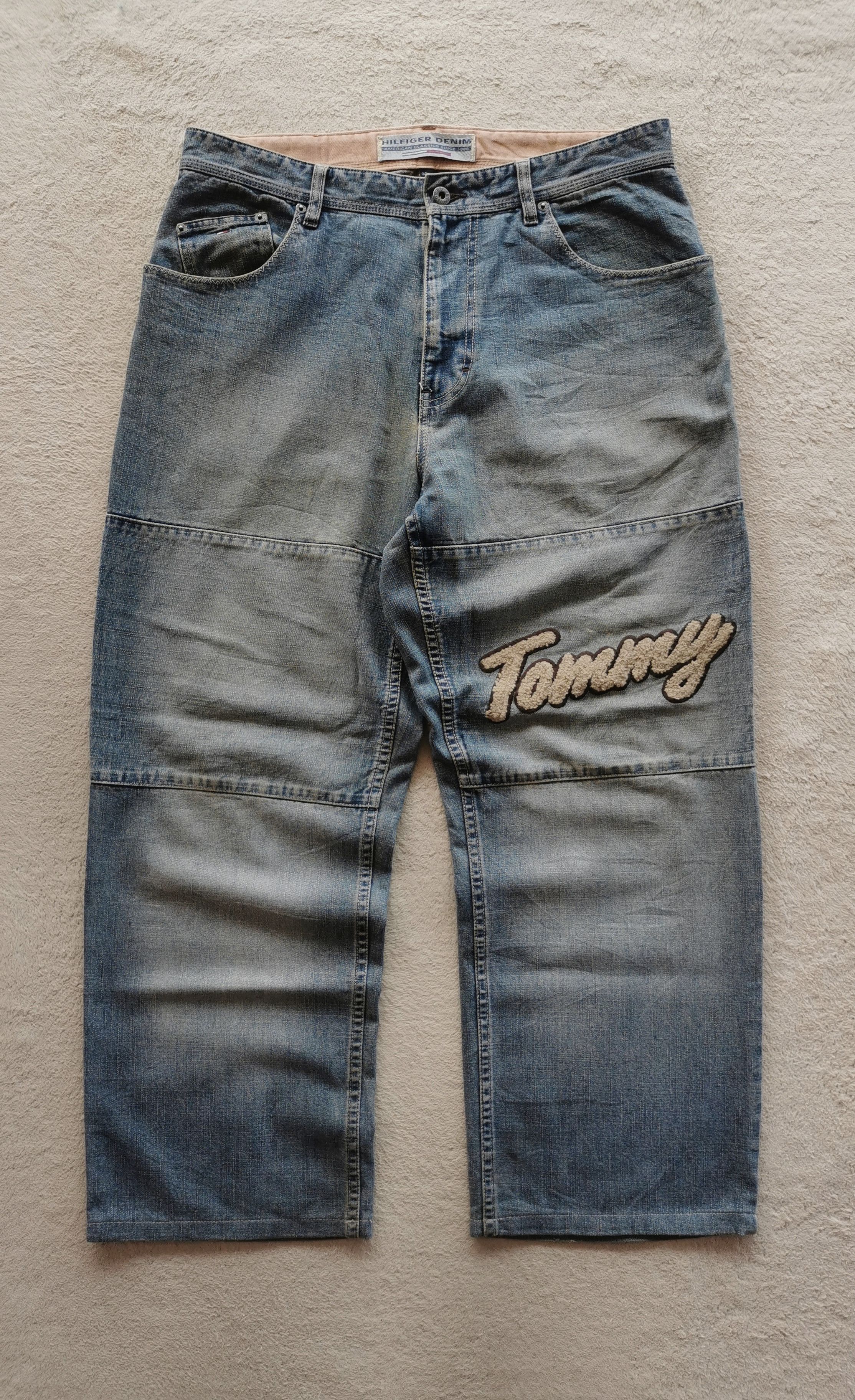Tommy Hilfiger Vintage Tommy Hilfiger Denim Jeans Baggy like jnco Size US 34 / EU 50 - 3 Thumbnail