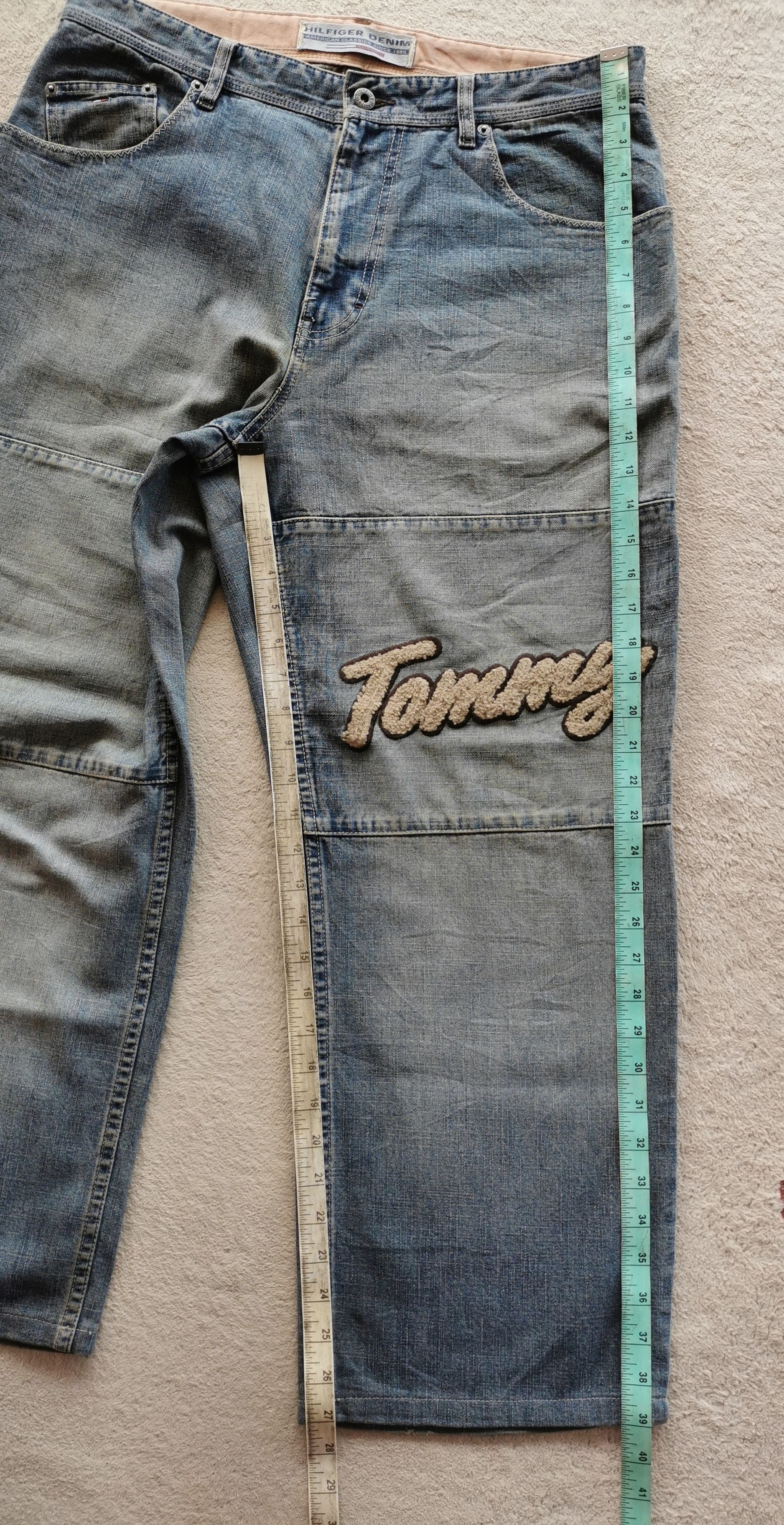 Tommy Hilfiger Vintage Tommy Hilfiger Denim Jeans Baggy like jnco Size US 34 / EU 50 - 12 Thumbnail