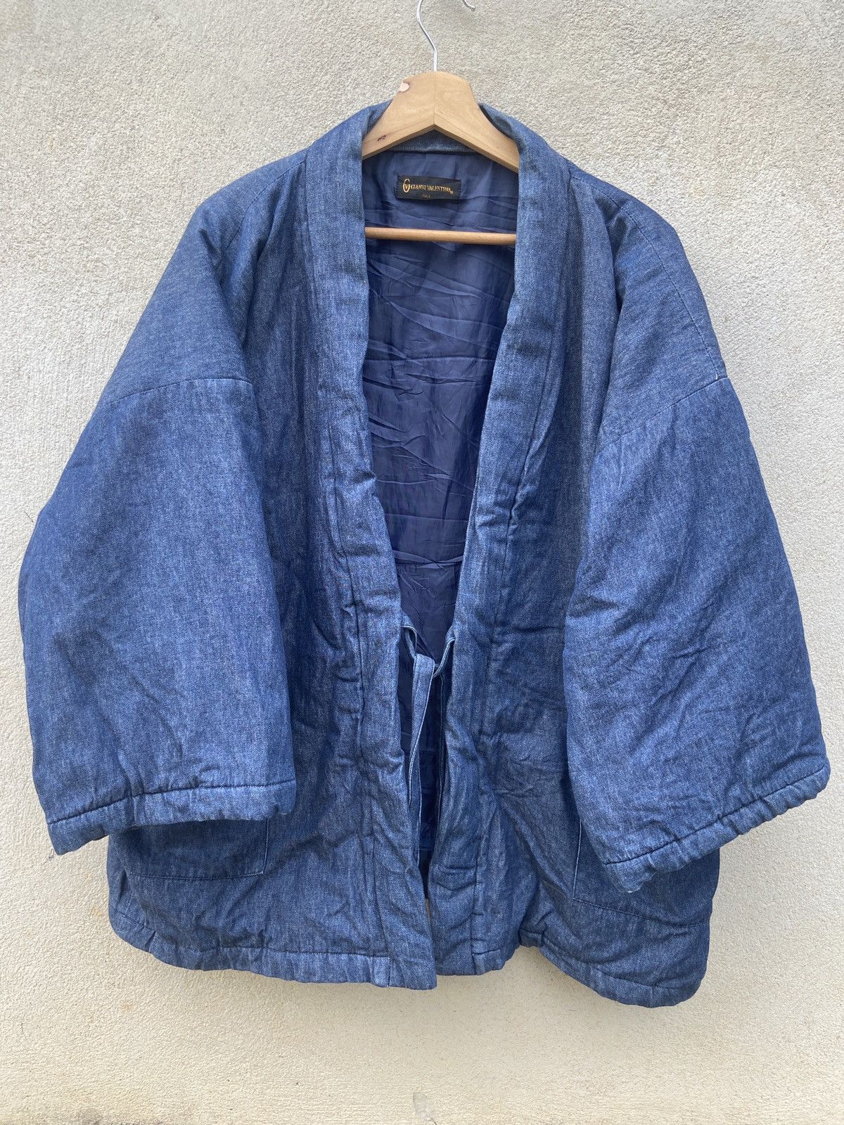 Gianni Valentino Vintage Gianni Valentino Owl Quilted Kimono Cardigan Size US L / EU 52-54 / 3 - 2 Thumbnail