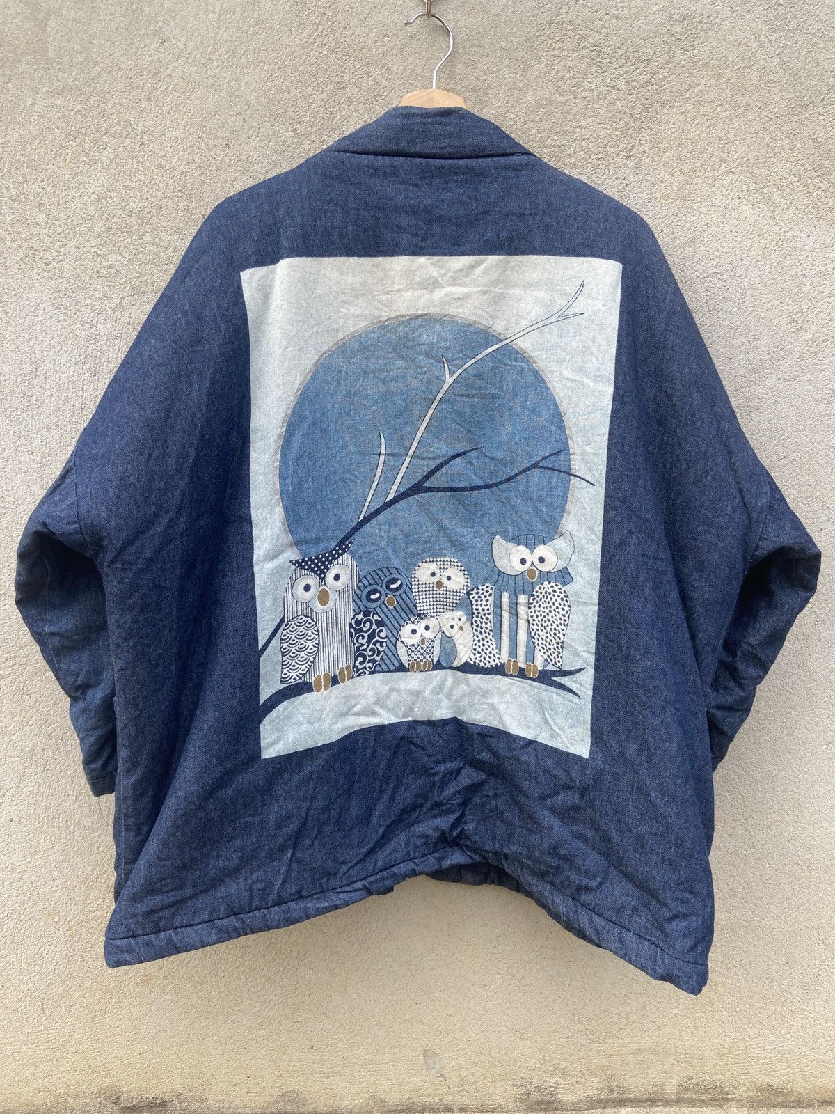 Gianni Valentino Vintage Gianni Valentino Owl Quilted Kimono Cardigan Size US L / EU 52-54 / 3 - 1 Thumbnail