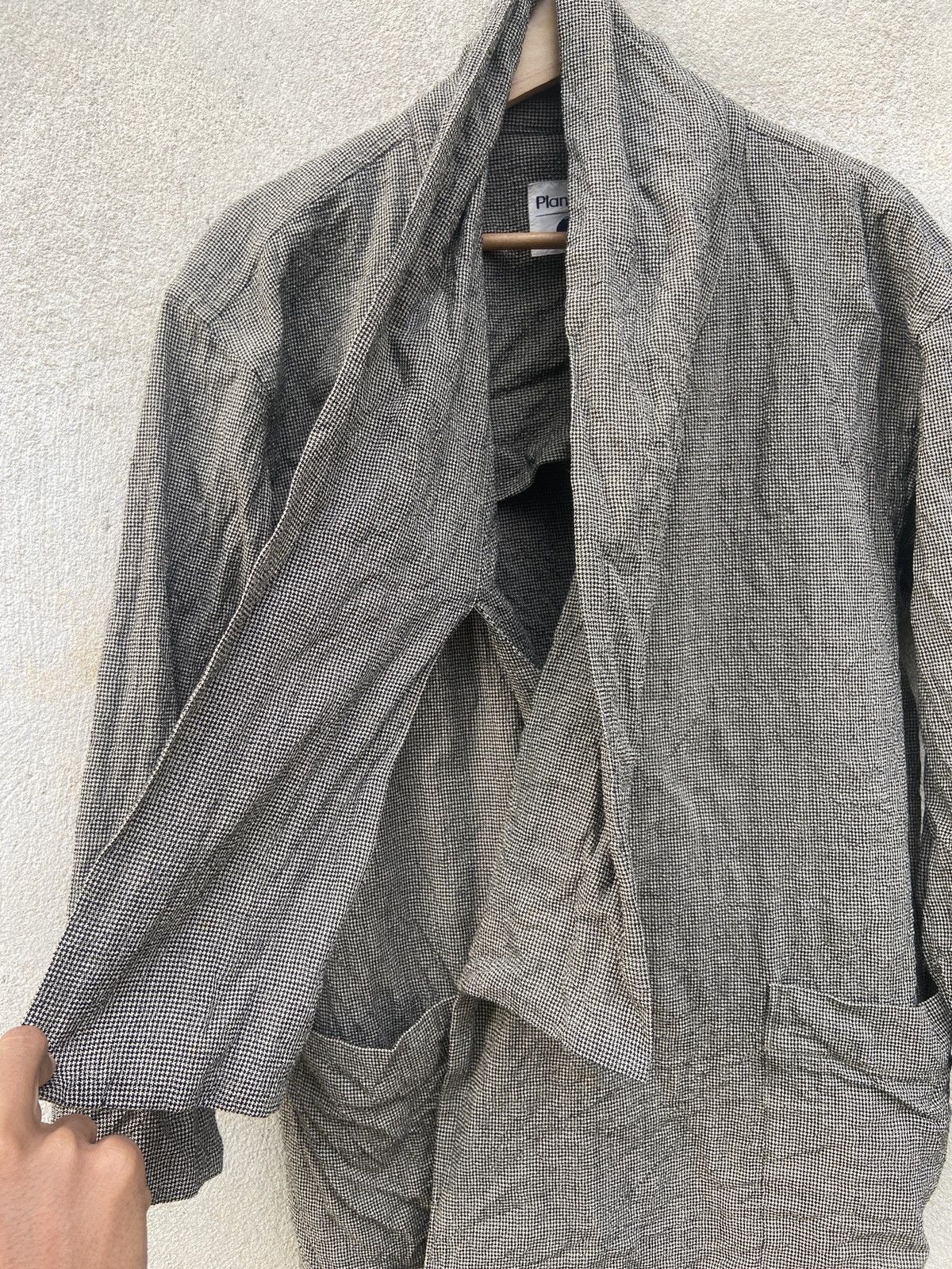 Designer × Issey Miyake × Vintage Vintage Plantation Wool Big Collar Cardigan Jacket Size US M / EU 48-50 / 2 - 5 Thumbnail