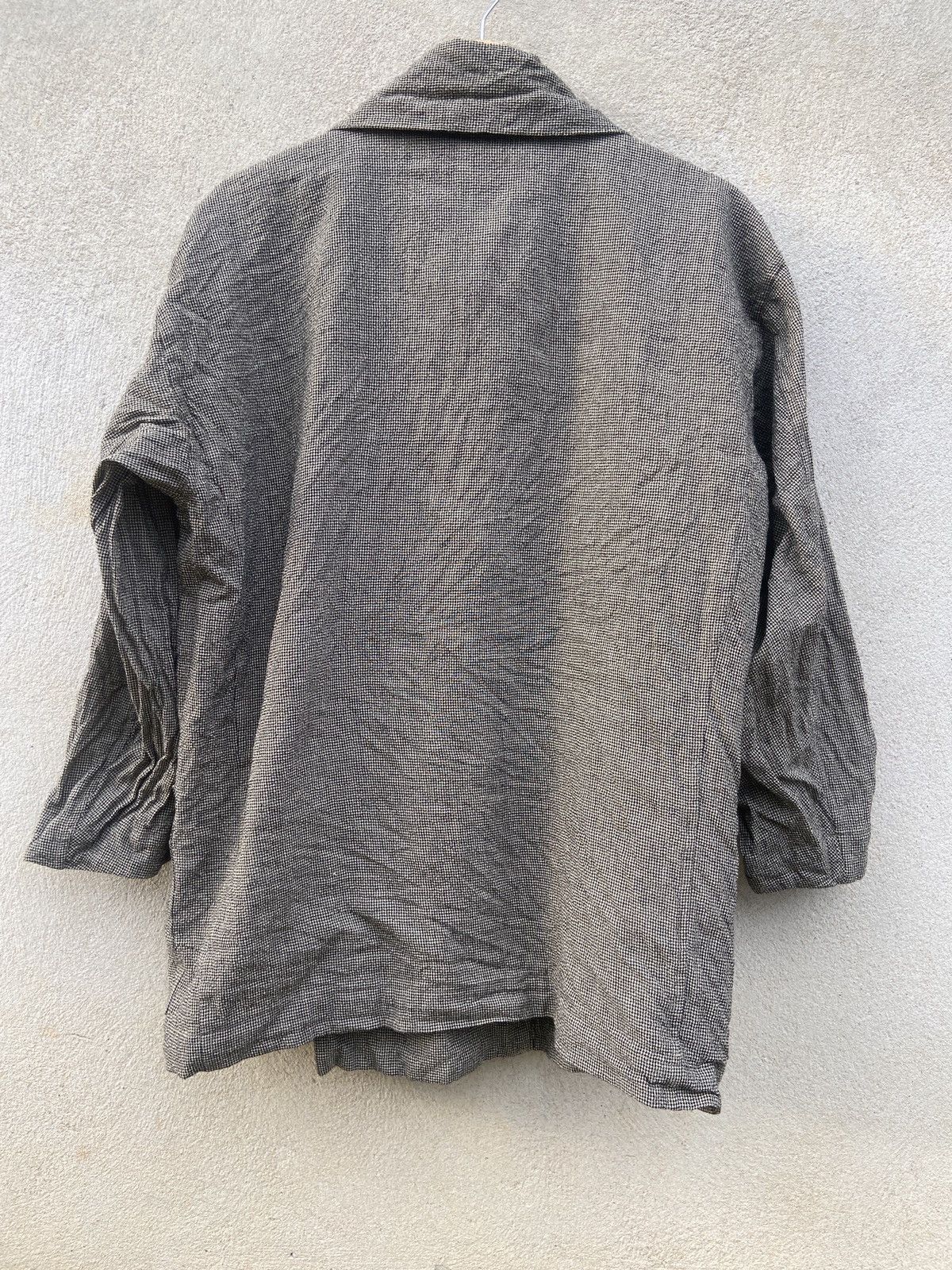 Designer × Issey Miyake × Vintage Vintage Plantation Wool Big Collar Cardigan Jacket Size US M / EU 48-50 / 2 - 3 Thumbnail