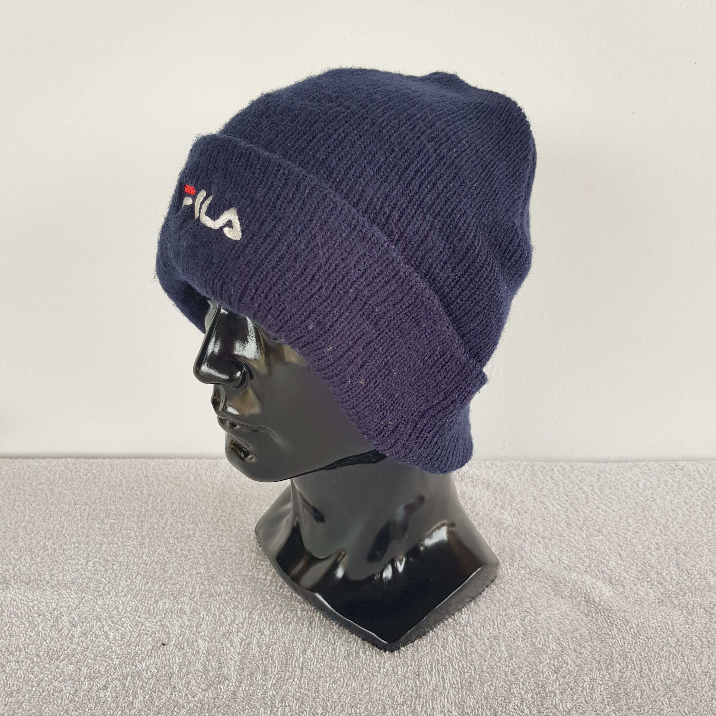 Fila × Vintage Fila Beanie Snow Cap Knitted Fila Hats - AC10086. Size ONE SIZE - 2 Thumbnail