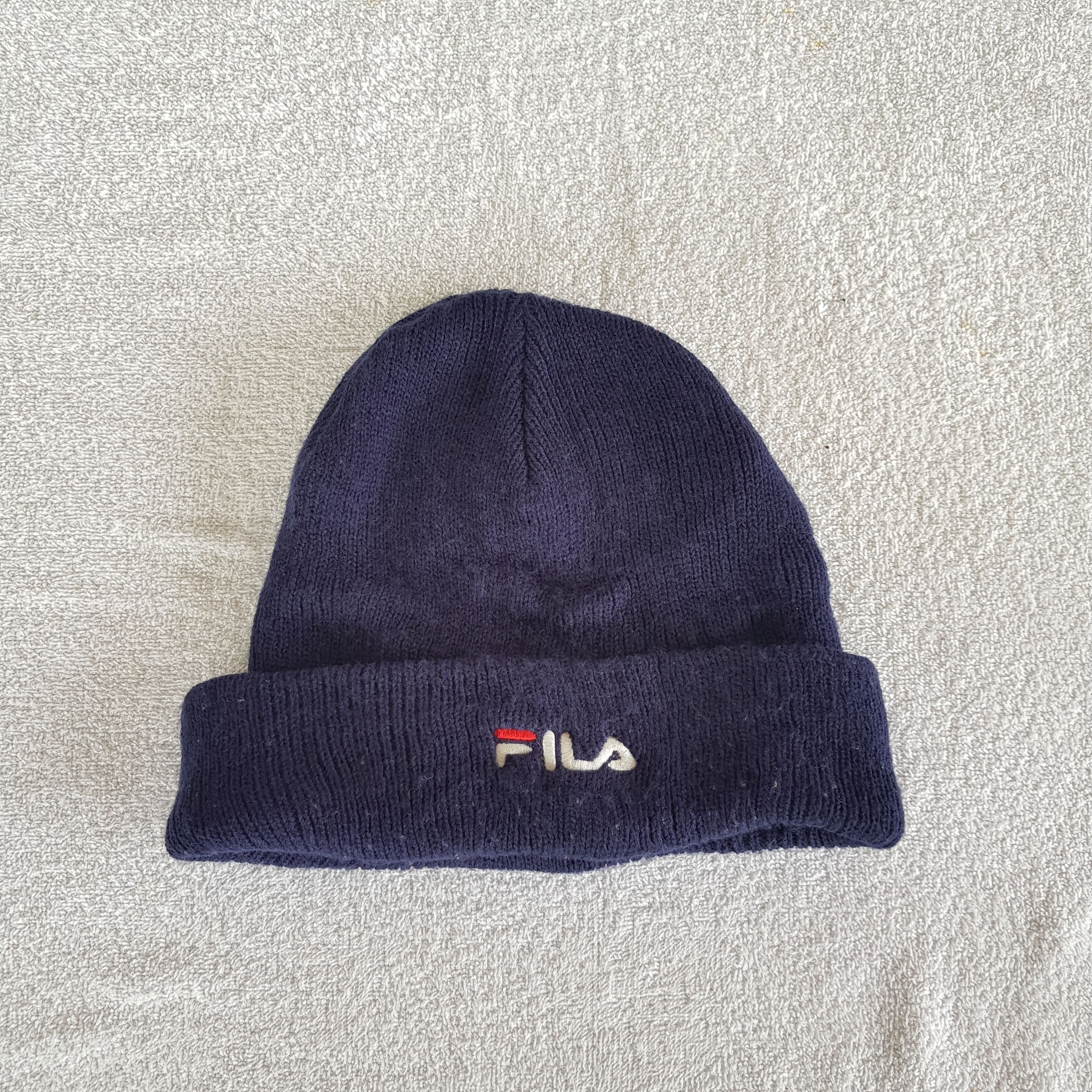 Fila × Vintage Fila Beanie Snow Cap Knitted Fila Hats - AC10086. Size ONE SIZE - 5 Thumbnail