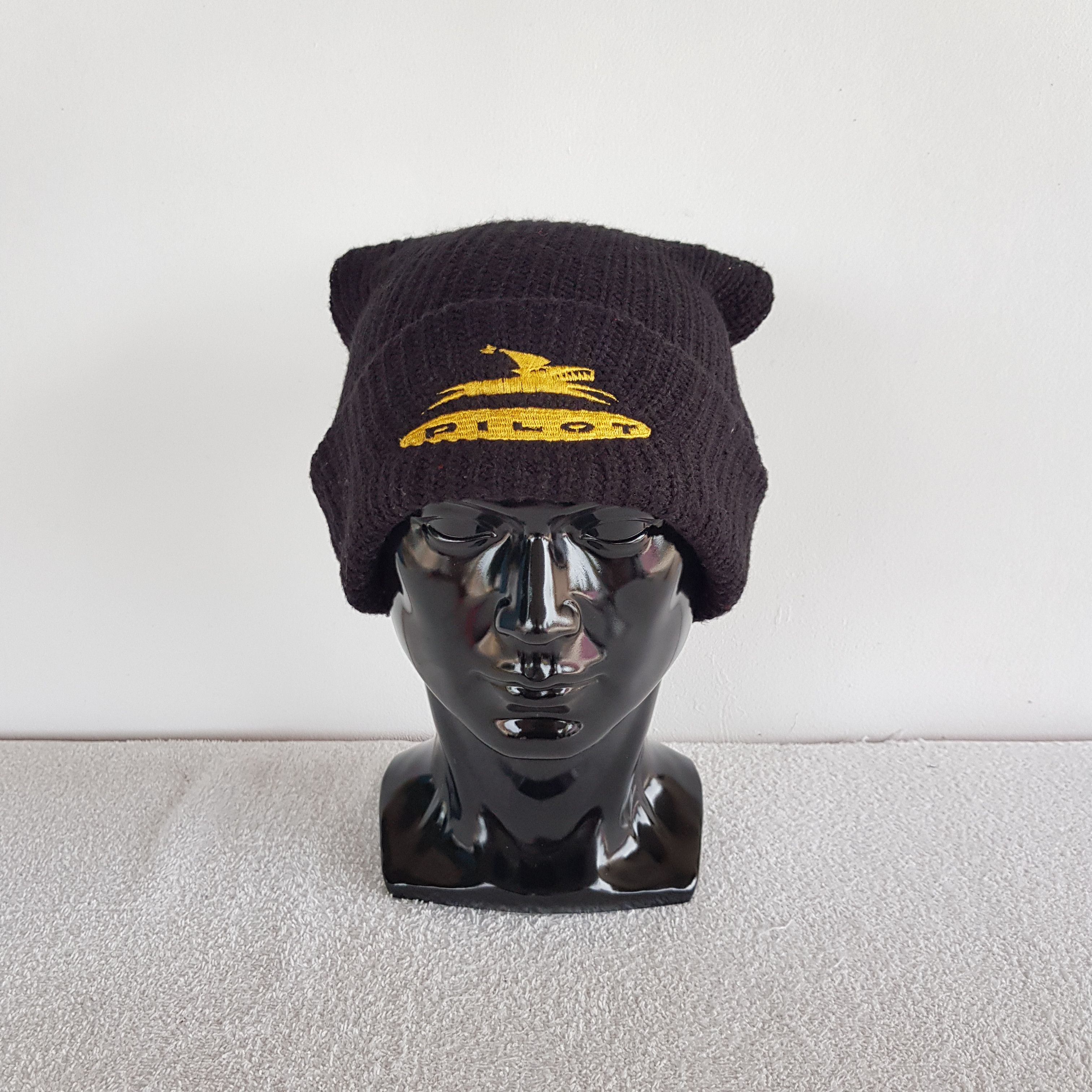 Japanese Brand × Vintage Unknown Pilot Beanie Snow Cap Japanese Knitted Hats Size ONE SIZE - 2 Thumbnail