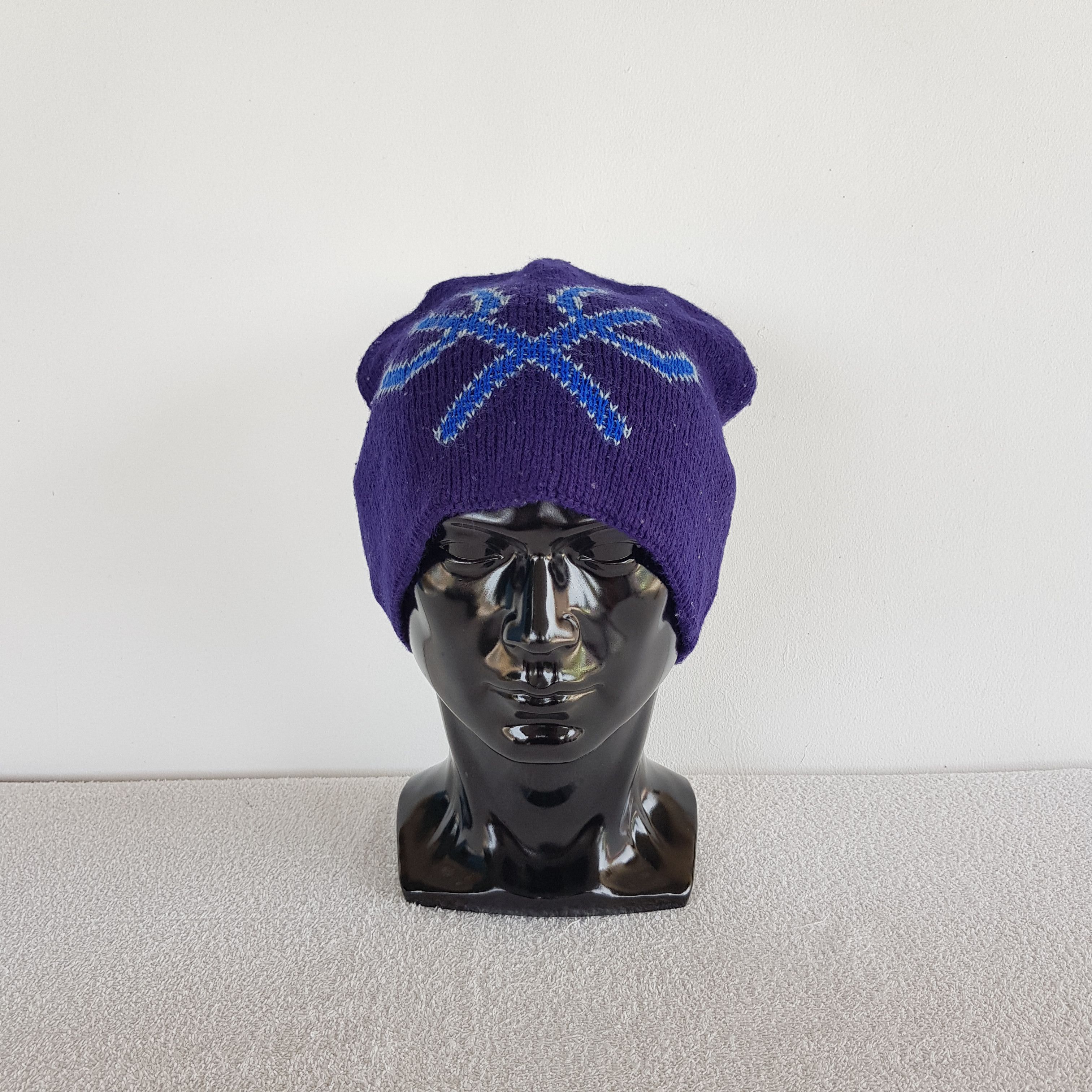 Japanese Brand × Vintage Unknown Devil Japanese Beanie Snow Cap Japanese Skulls Hats Size ONE SIZE - 2 Thumbnail