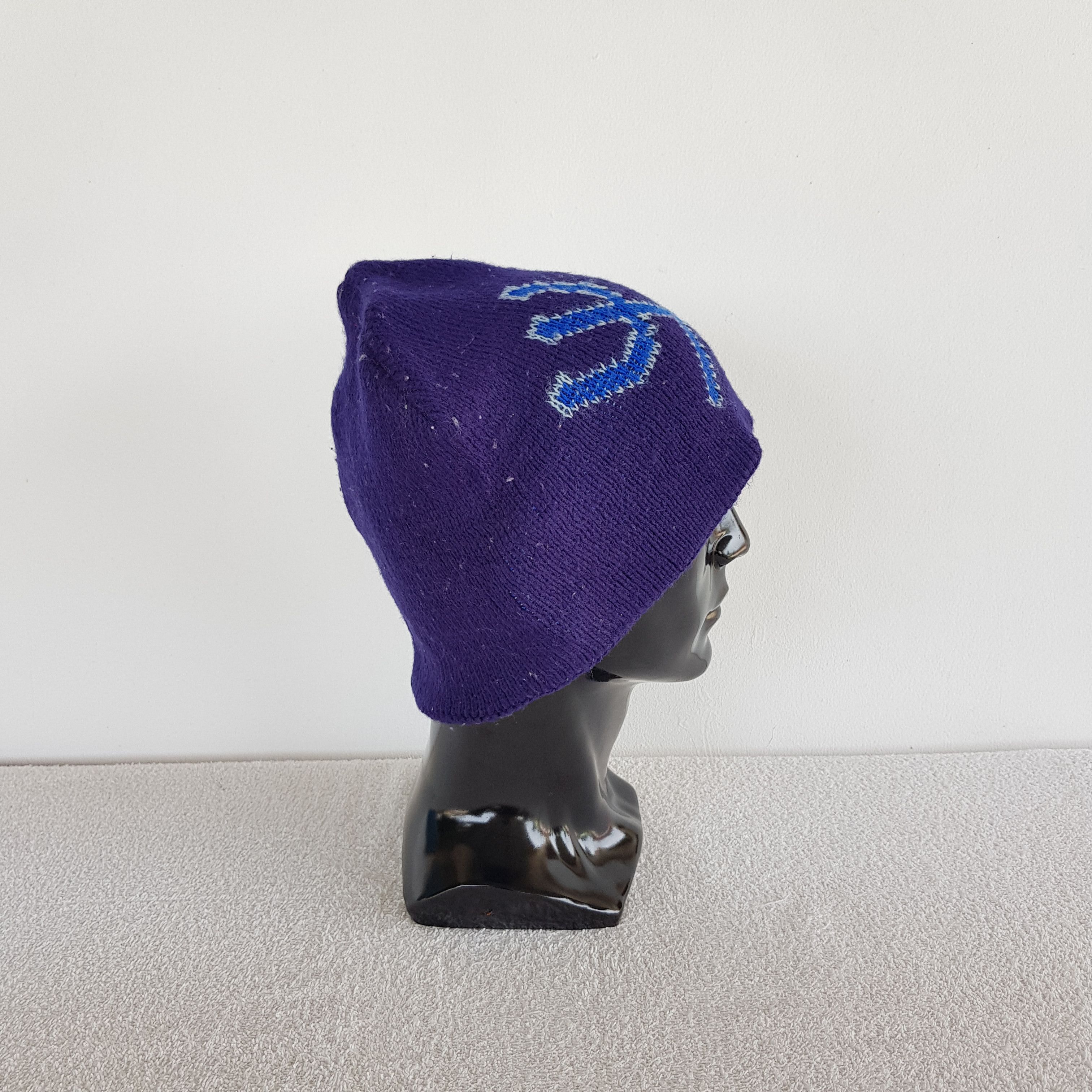 Japanese Brand × Vintage Unknown Devil Japanese Beanie Snow Cap Japanese Skulls Hats Size ONE SIZE - 3 Thumbnail