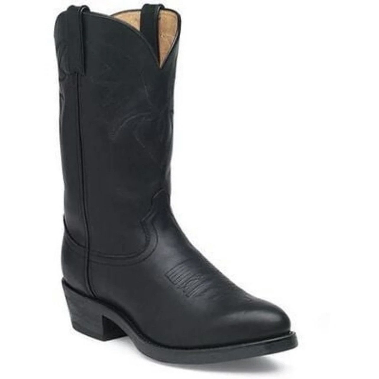 Durango DURANGO Oiled Black Leather Mens 11" Western Cowboy Boots Size US 9 / EU 42 - 1 Thumbnail