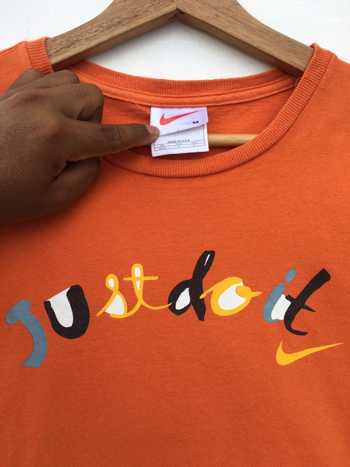 Nike Rare Nike Just Do It Spellout Tshirt Size US M / EU 48-50 / 2 - 6 Thumbnail