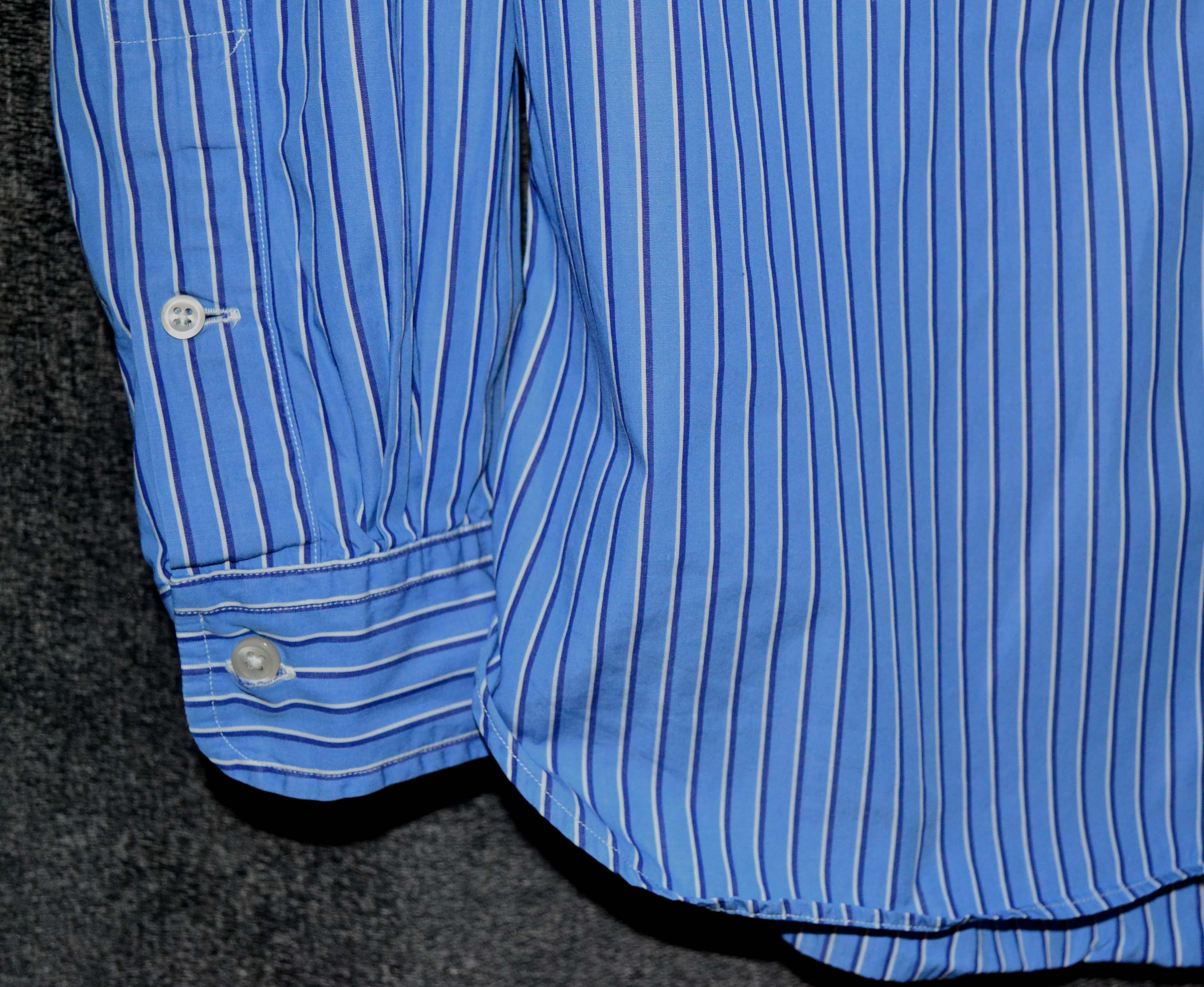 Polo Ralph Lauren × Vintage Polo Ralph Lauren Stripes White / Blue Shirt Size US S / EU 44-46 / 1 - 6 Thumbnail