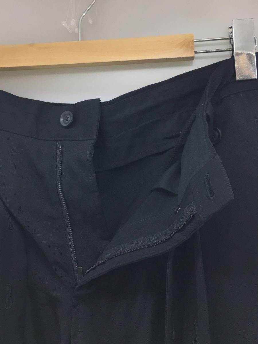 POUR HOMME wrinkled gabardine deformed short pants