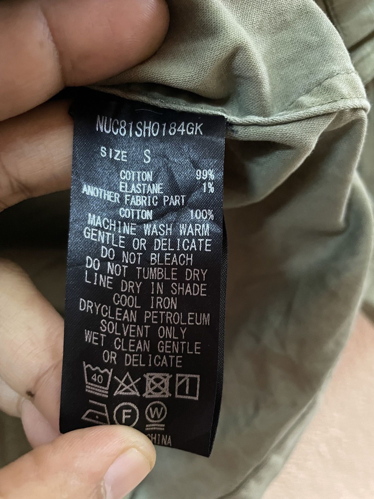 NANO universe Nano Universe Hbt Military button down inspired by WW2 sz S Size US S / EU 44-46 / 1 - 8 Thumbnail