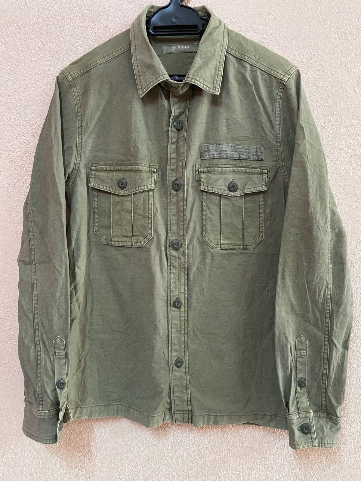 NANO universe Nano Universe Hbt Military button down inspired by WW2 sz S Size US S / EU 44-46 / 1 - 2 Thumbnail