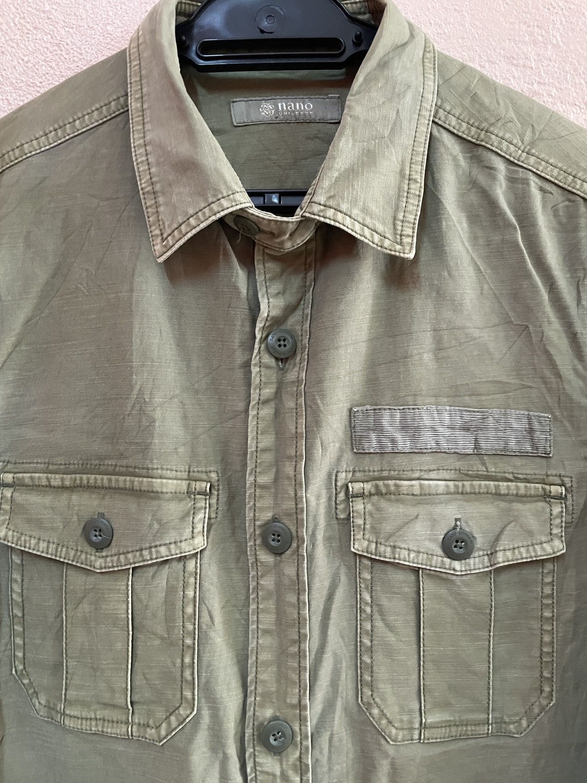 NANO universe Nano Universe Hbt Military button down inspired by WW2 sz S Size US S / EU 44-46 / 1 - 3 Thumbnail