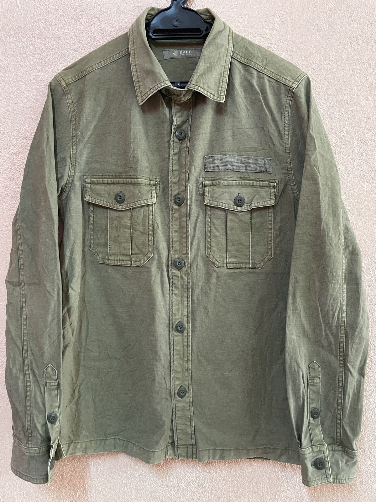 NANO universe Nano Universe Hbt Military button down inspired by WW2 sz S Size US S / EU 44-46 / 1 - 1 Thumbnail