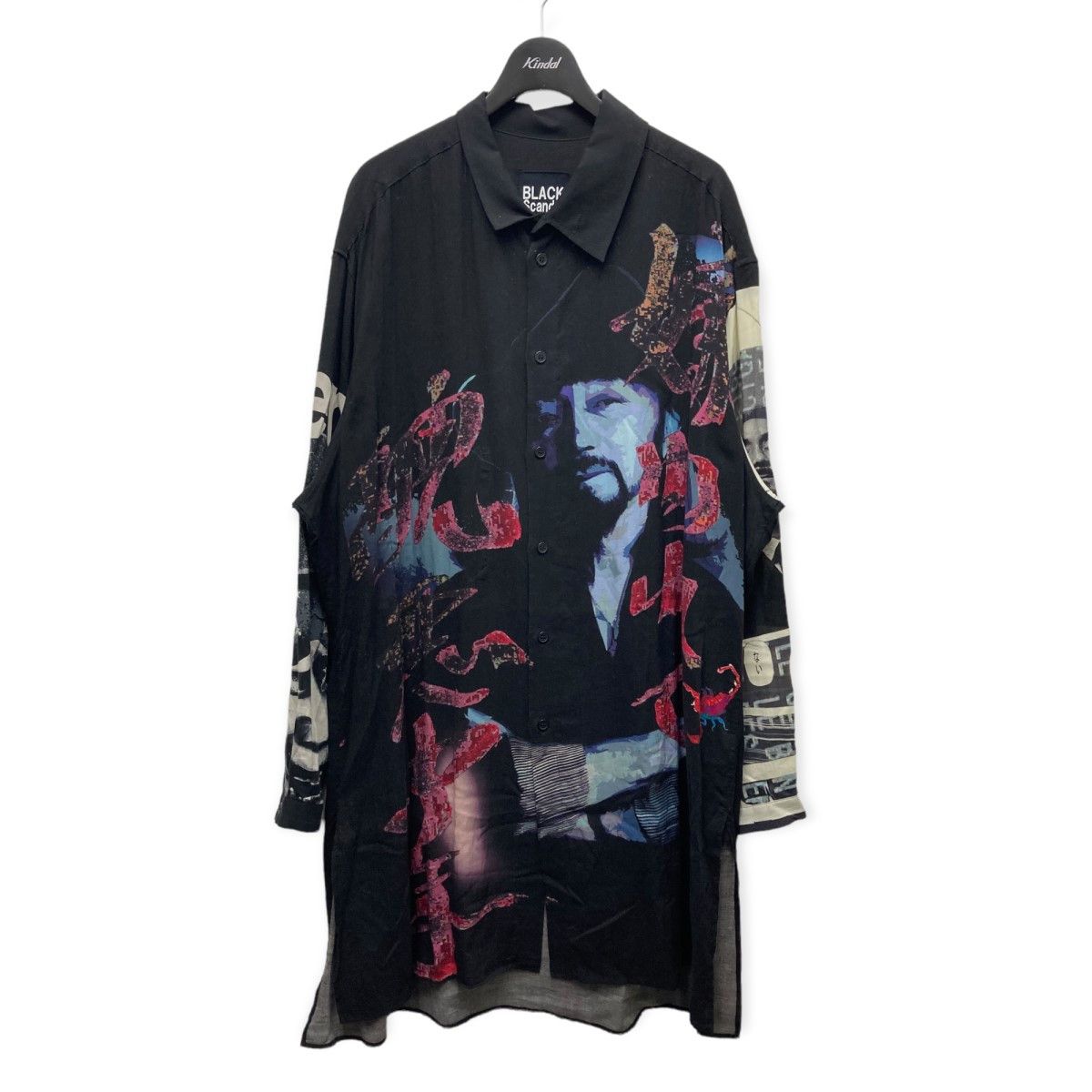 Yohji Yamamoto BLACK Scandal graphic long shirt | Grailed