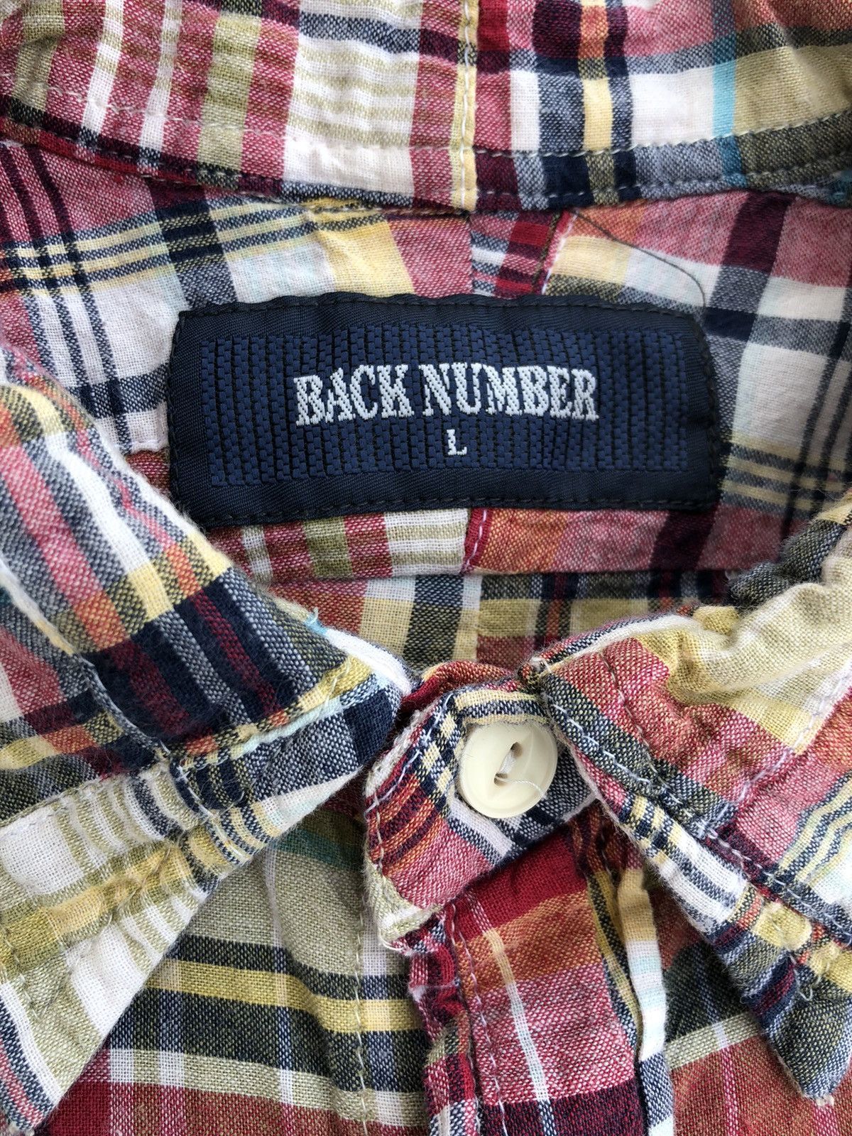 Japanese Brand Japanese Brand Multicolour Patchwork Back Number Shirts Size US S / EU 44-46 / 1 - 3 Thumbnail