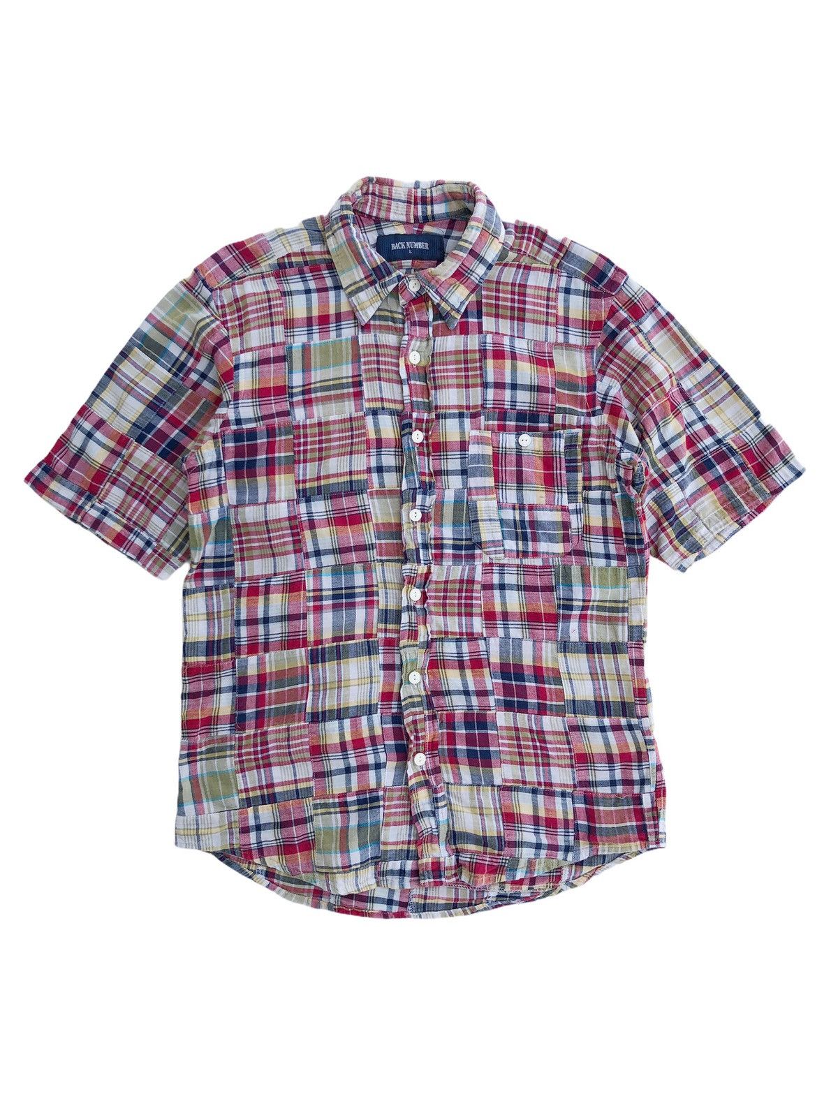 Japanese Brand Japanese Brand Multicolour Patchwork Back Number Shirts Size US S / EU 44-46 / 1 - 1 Thumbnail