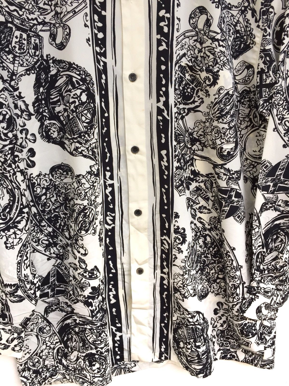 Carven × Vintage Carven Full Print Button Shirts Size US L / EU 52-54 / 3 - 4 Thumbnail