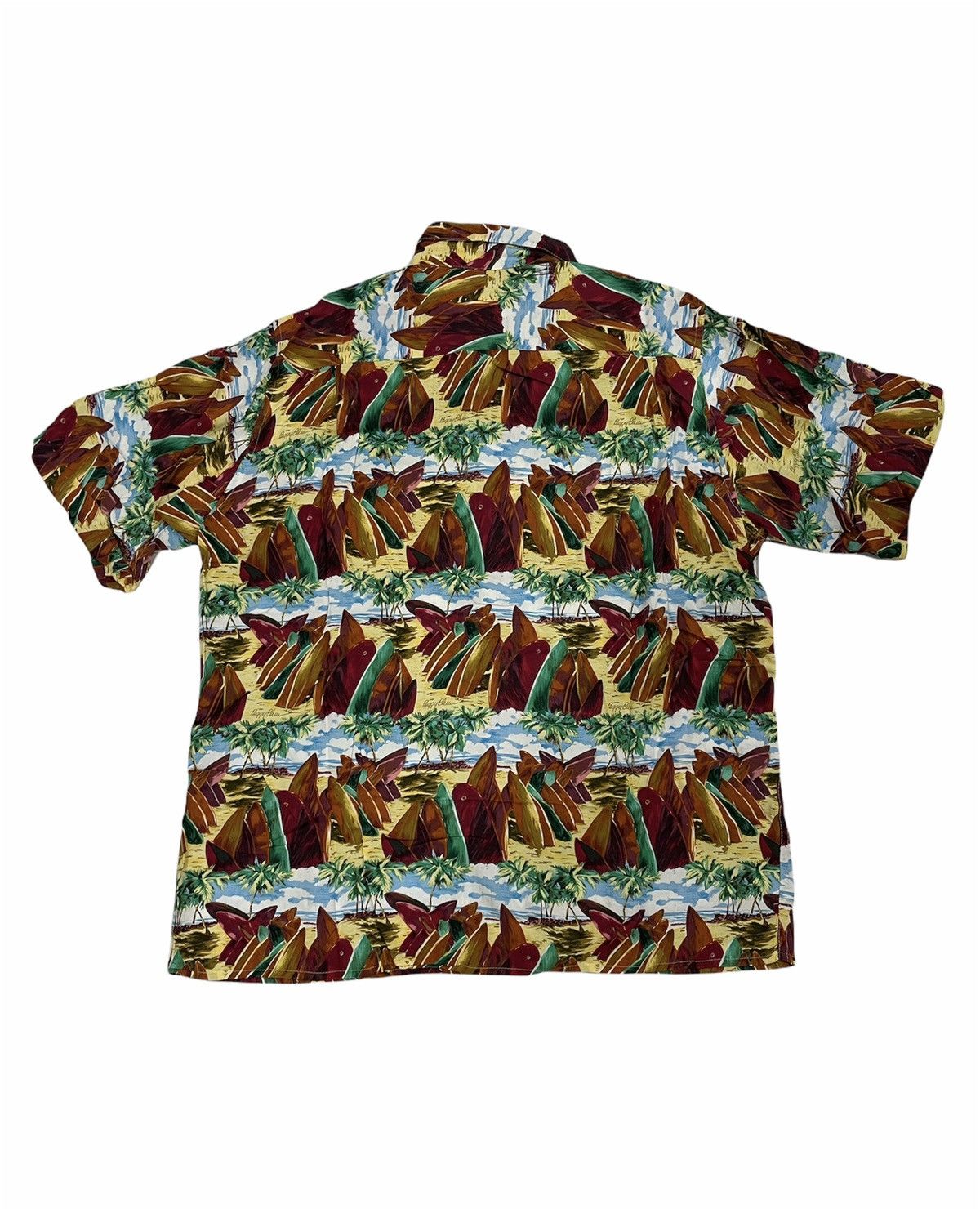 Reyn Spooner 80's Reyn Spooner Hawaiian Shirt Peggy Chun Art Surf Quiver Size US L / EU 52-54 / 3 - 2 Thumbnail