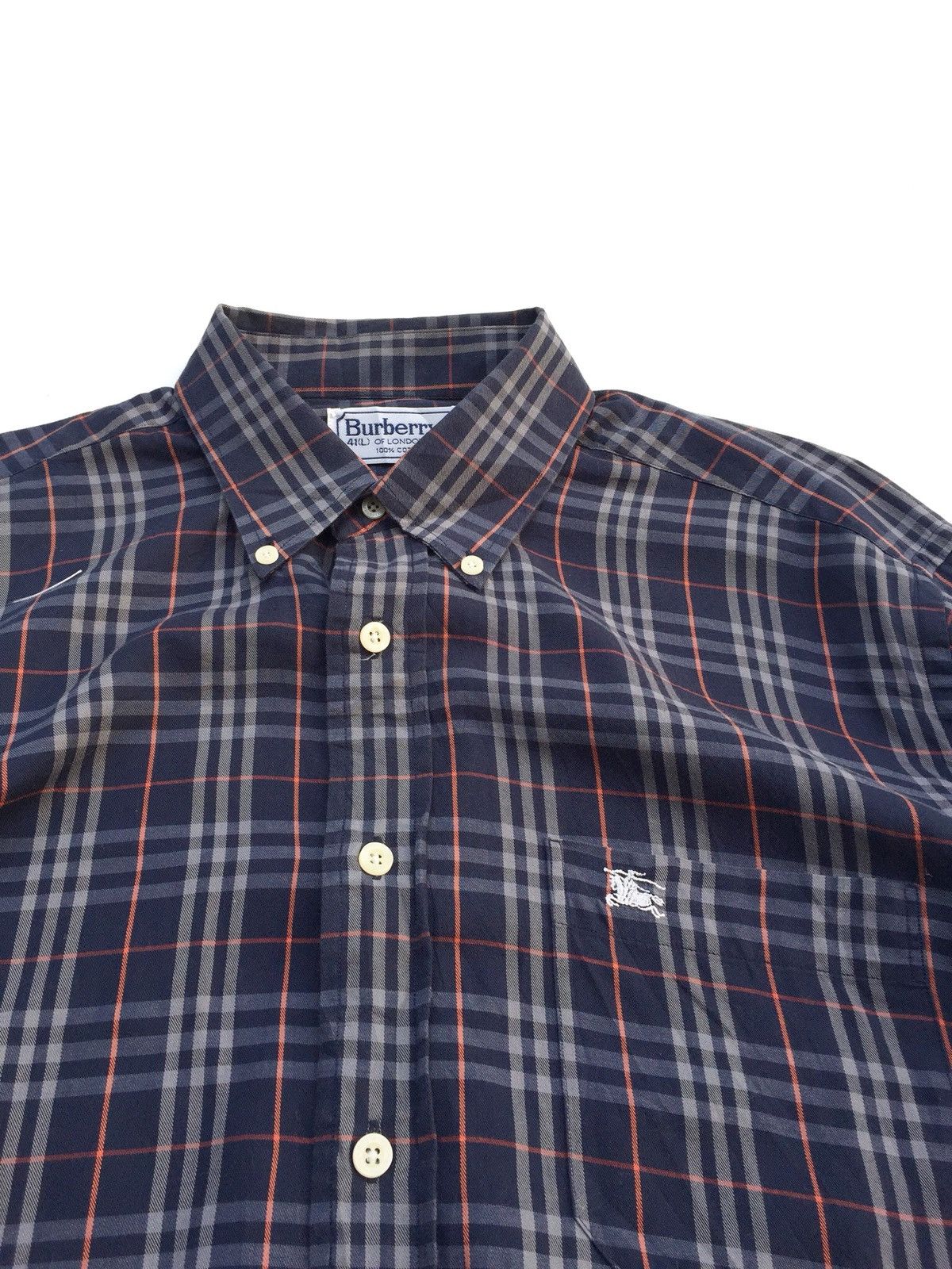 Burberry Vintage Burberry’s Nova Check Plaid Button Shirts Size US L / EU 52-54 / 3 - 2 Thumbnail
