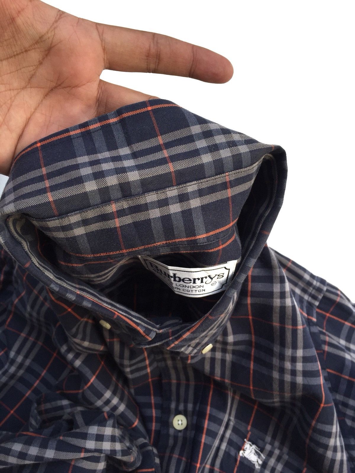 Burberry Vintage Burberry’s Nova Check Plaid Button Shirts Size US L / EU 52-54 / 3 - 4 Thumbnail
