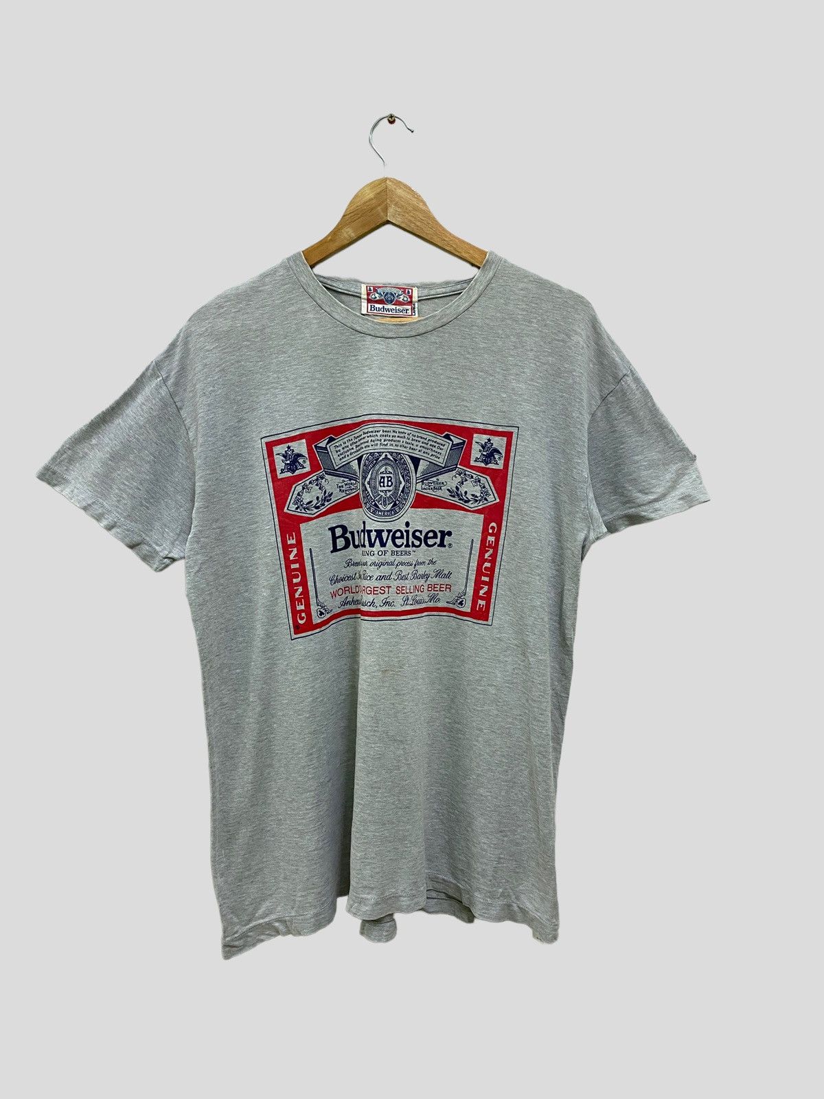 Budweiser VINTAGE BUDWEISER 🔥 RARE SINGLE STITCH TSHIRT Size US M / EU 48-50 / 2 - 1 Thumbnail