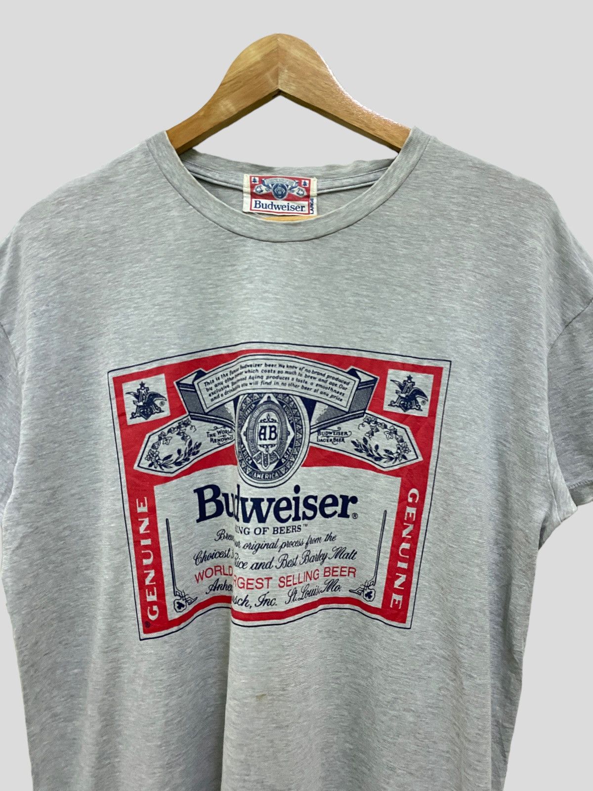 Budweiser VINTAGE BUDWEISER 🔥 RARE SINGLE STITCH TSHIRT Size US M / EU 48-50 / 2 - 4 Thumbnail