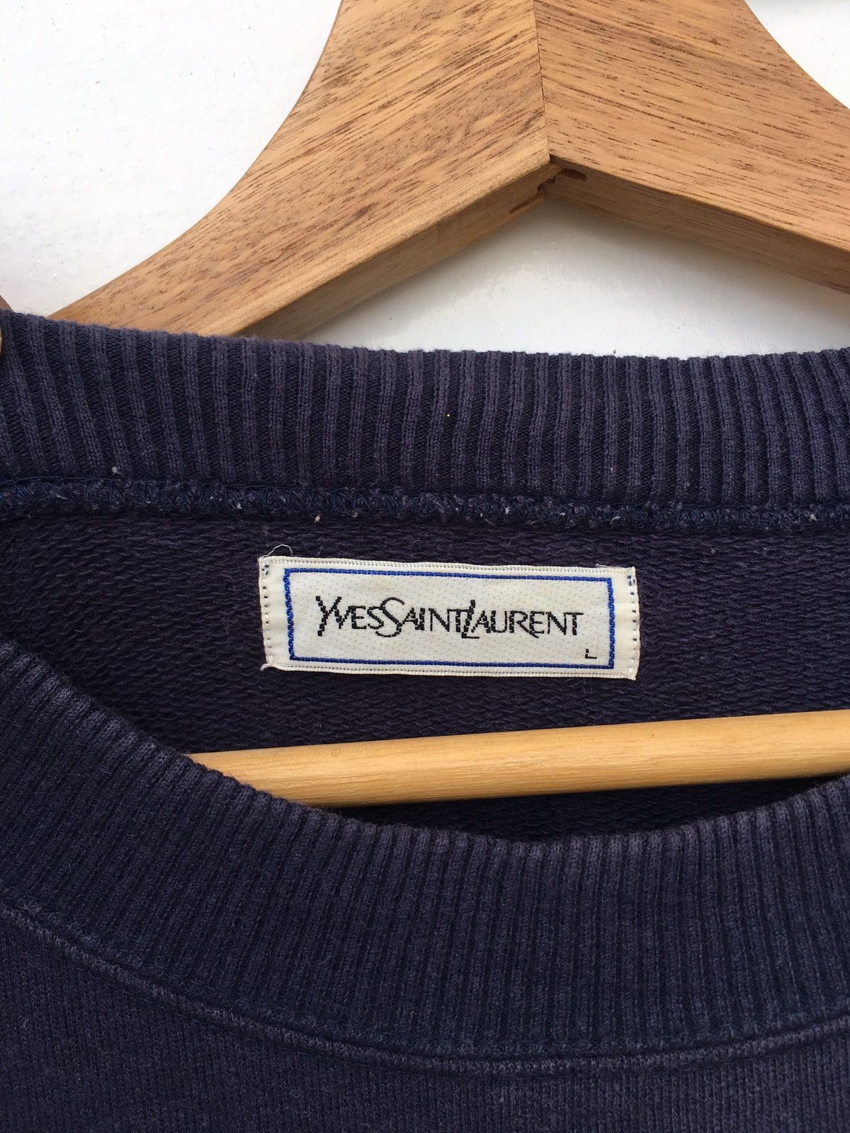 Yves Saint Laurent Vintage Yves Saint Laurent YSL Spellout Sweatshirt Size US L / EU 52-54 / 3 - 9 Thumbnail