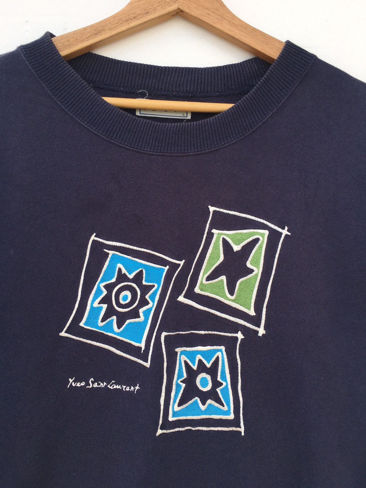 Yves Saint Laurent Vintage Yves Saint Laurent YSL Spellout Sweatshirt Size US L / EU 52-54 / 3 - 6 Thumbnail