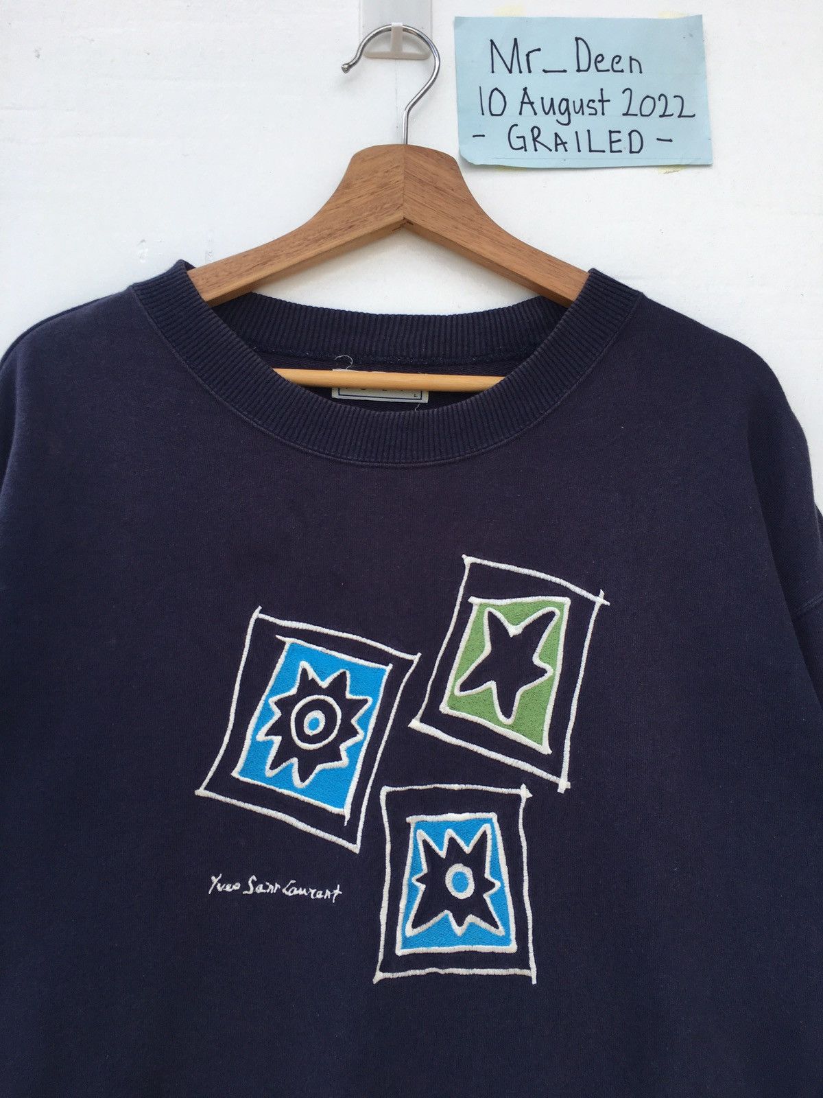 Yves Saint Laurent Vintage Yves Saint Laurent YSL Spellout Sweatshirt Size US L / EU 52-54 / 3 - 1 Thumbnail