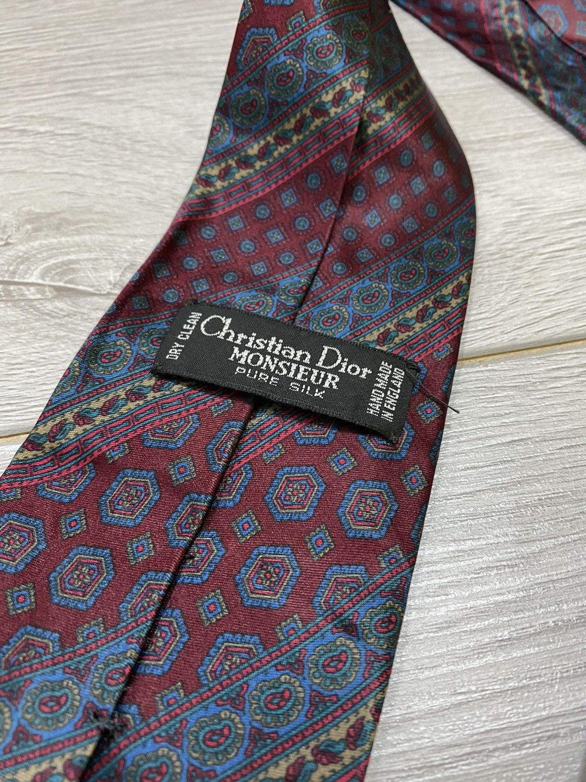 Christian Dior Monsieur Christian Dior Monsieur silk patterns tie Size ONE SIZE - 2 Thumbnail