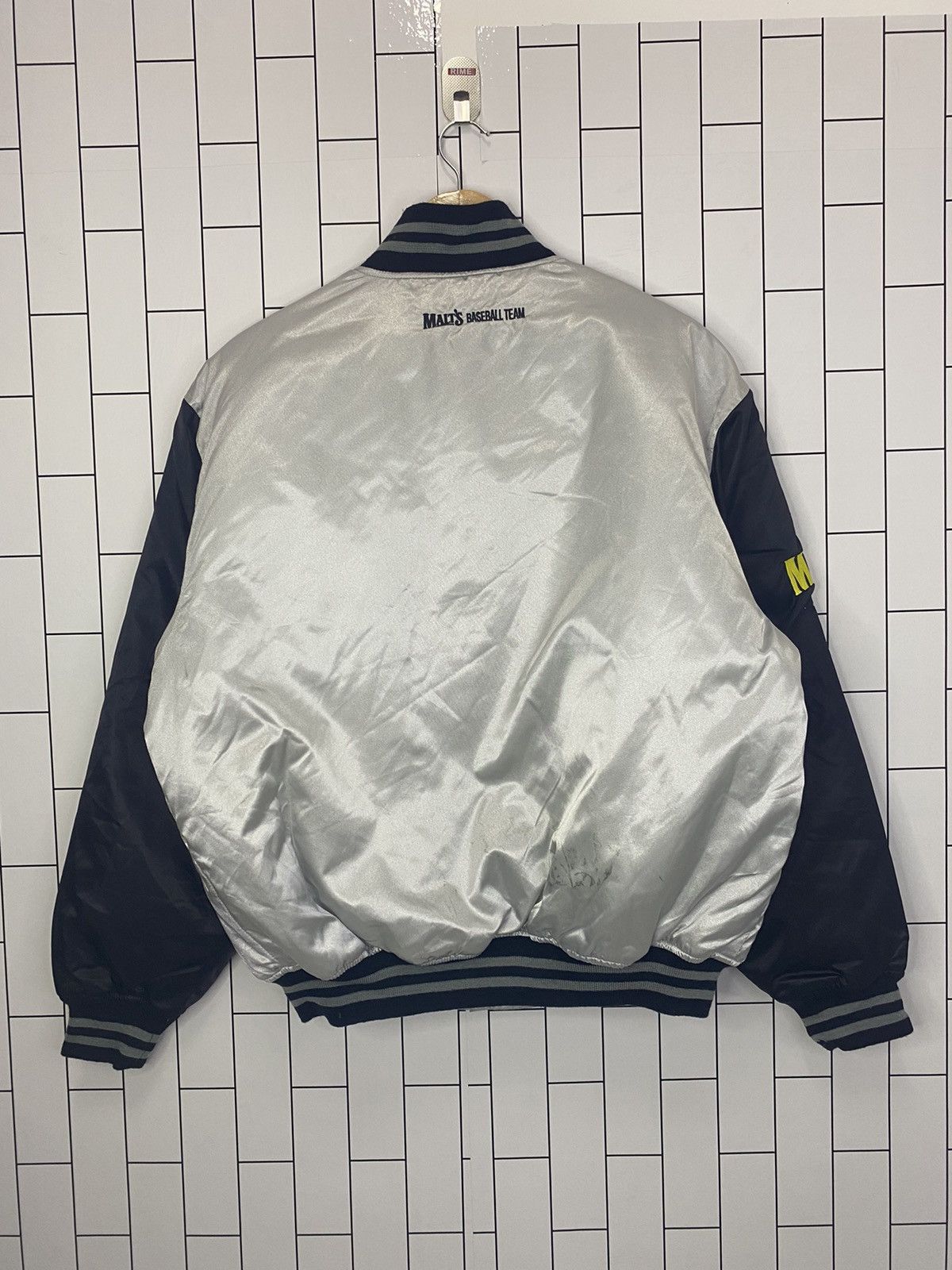 Delong × Japanese Brand Malts Satin Varsity Jacket Size US L / EU 52-54 / 3 - 12 Thumbnail
