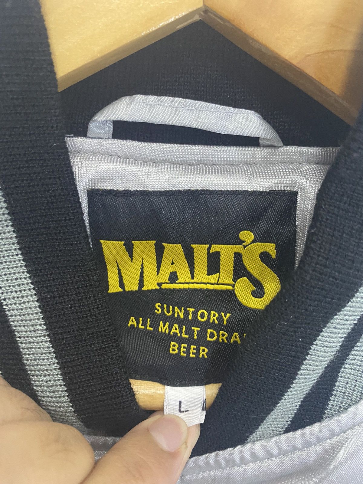 Delong × Japanese Brand Malts Satin Varsity Jacket Size US L / EU 52-54 / 3 - 7 Thumbnail