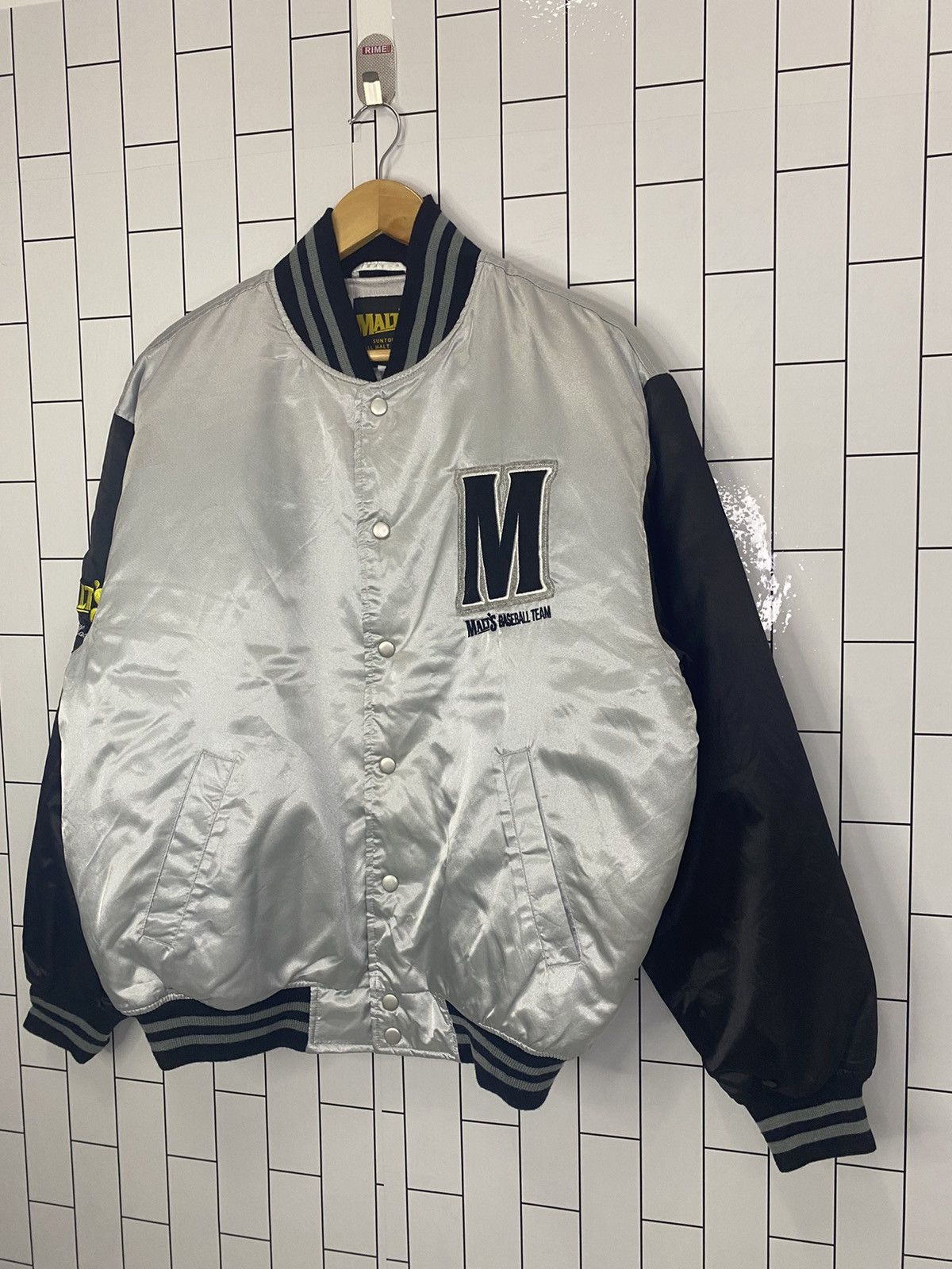 Delong × Japanese Brand Malts Satin Varsity Jacket Size US L / EU 52-54 / 3 - 4 Thumbnail