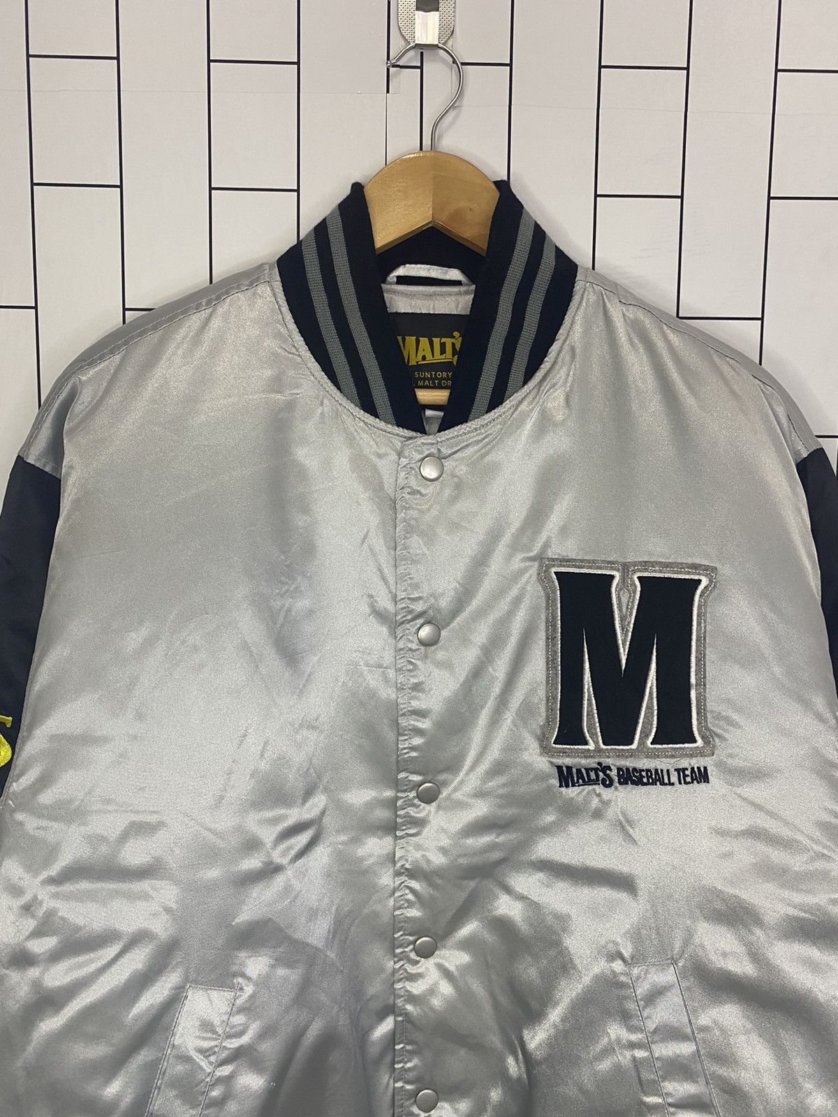 Delong × Japanese Brand Malts Satin Varsity Jacket Size US L / EU 52-54 / 3 - 5 Thumbnail