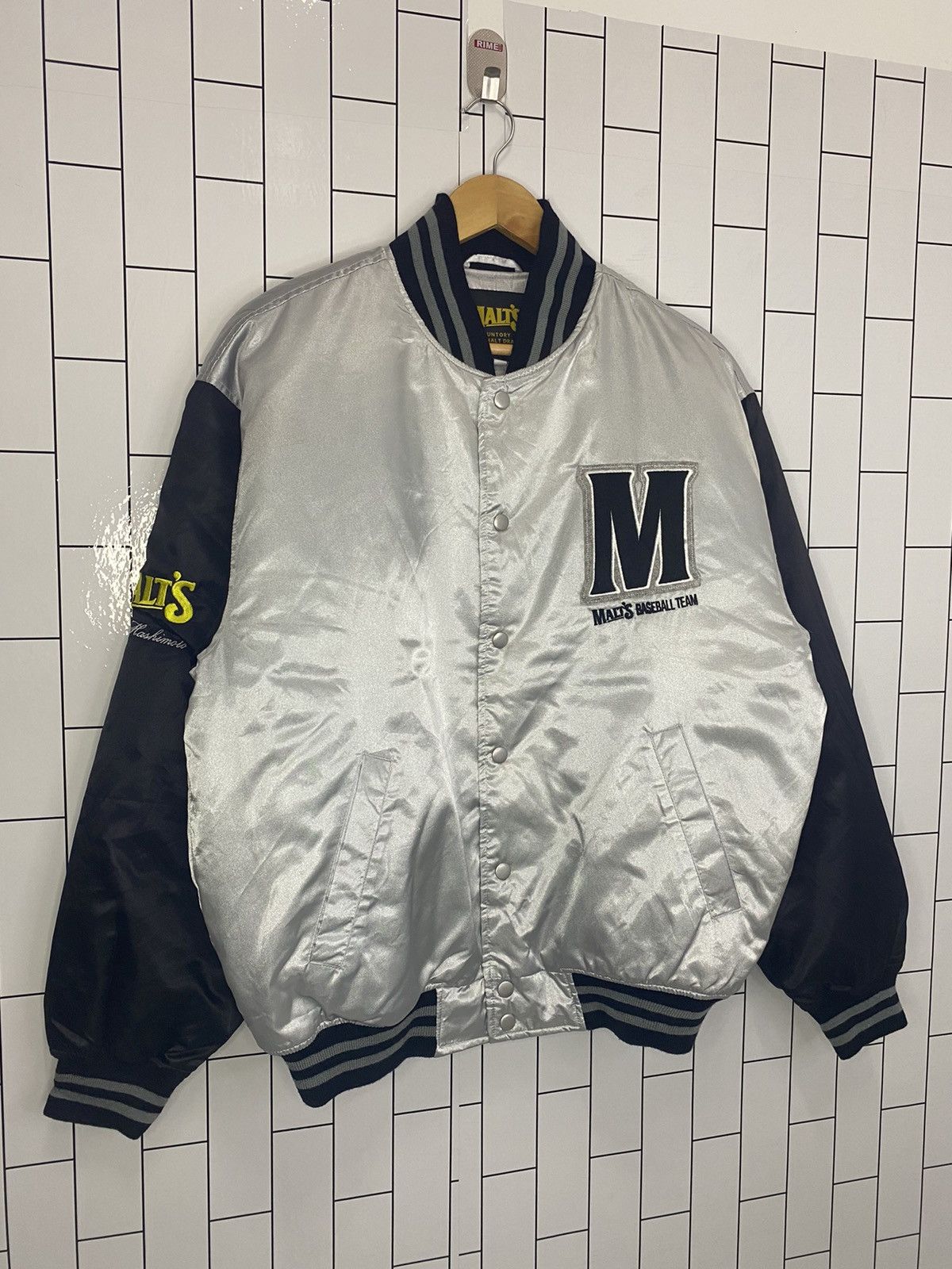 Delong × Japanese Brand Malts Satin Varsity Jacket Size US L / EU 52-54 / 3 - 3 Thumbnail