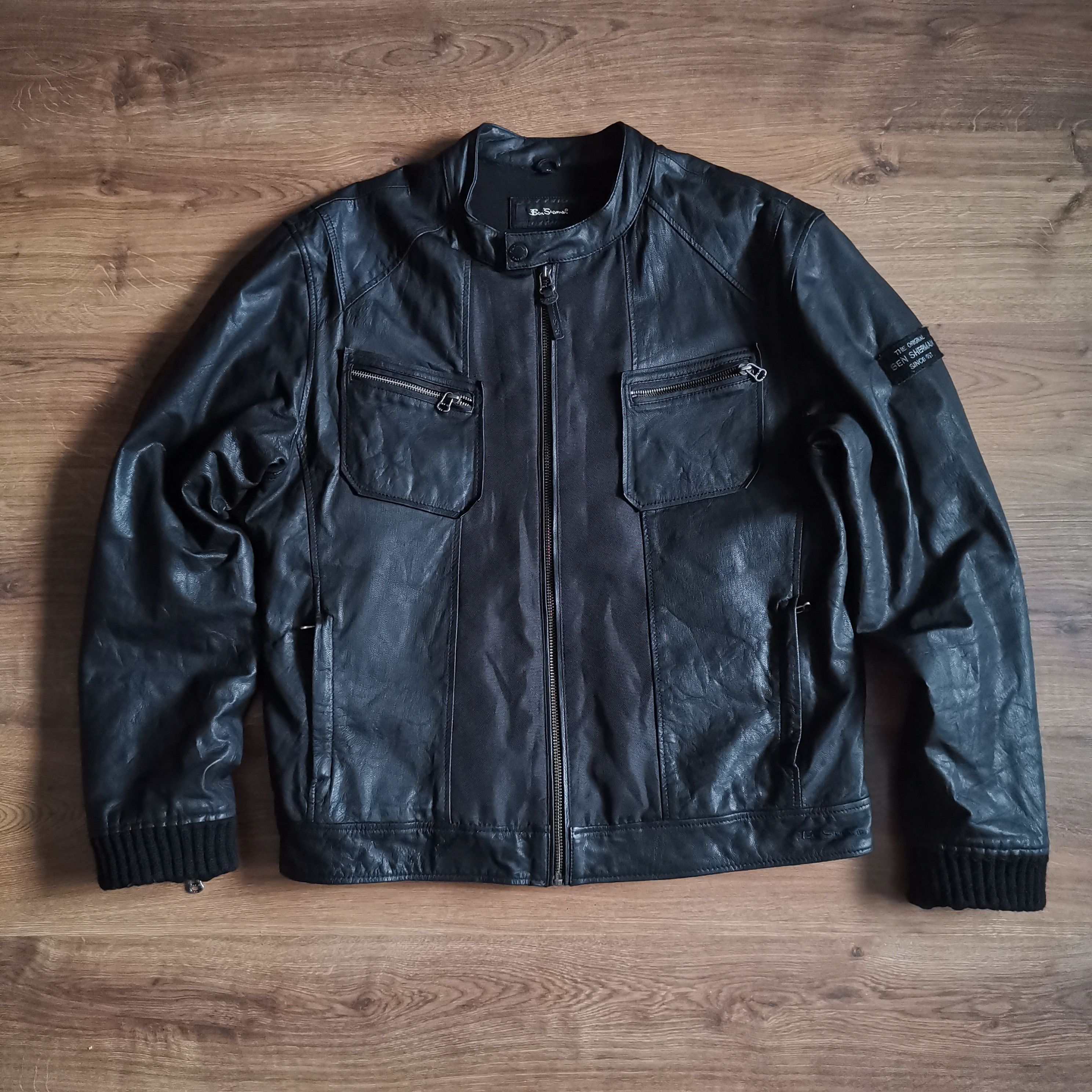 Ben Sherman real leather jacket size XL(4)